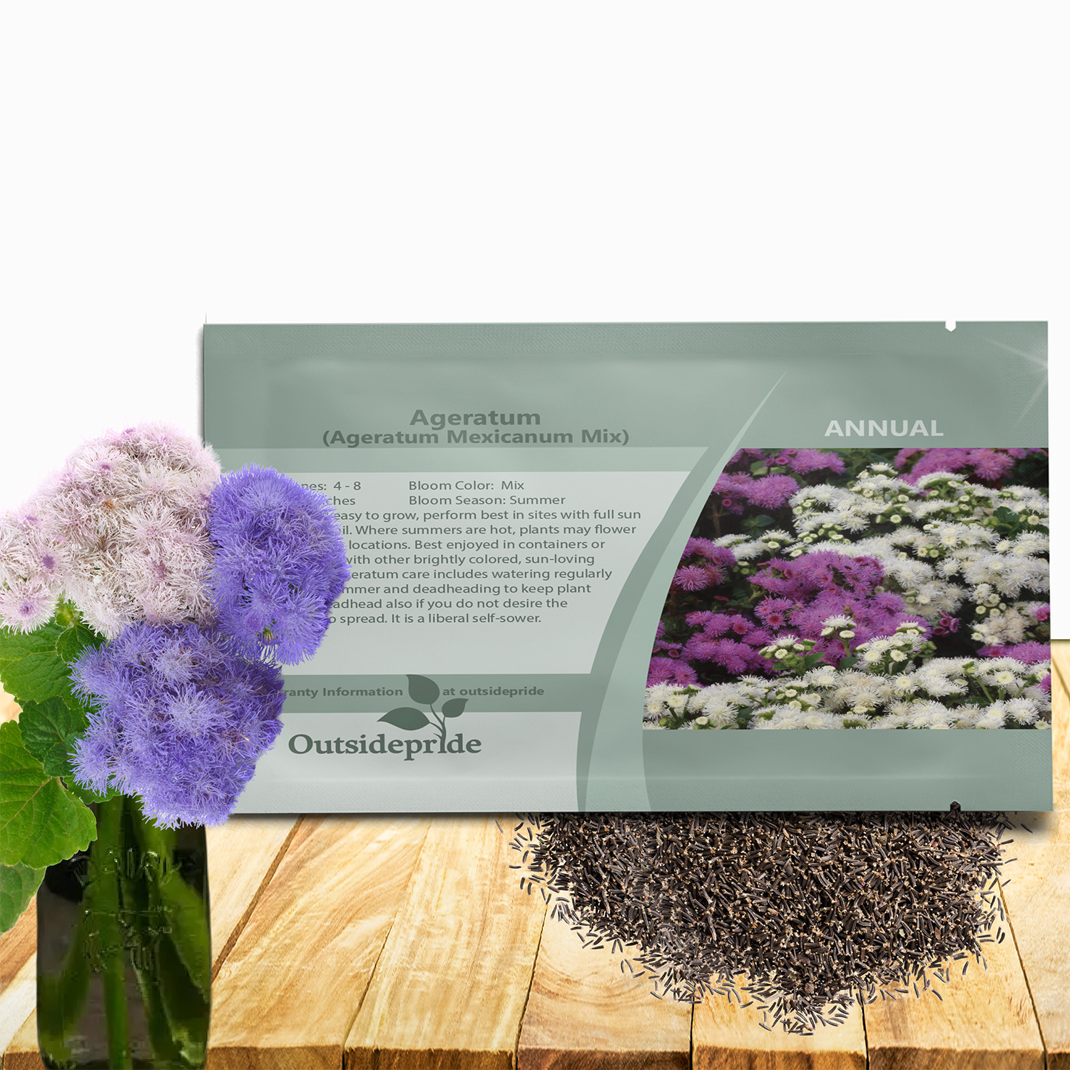 Ageratum Flower Seed Mix Packet For Planting