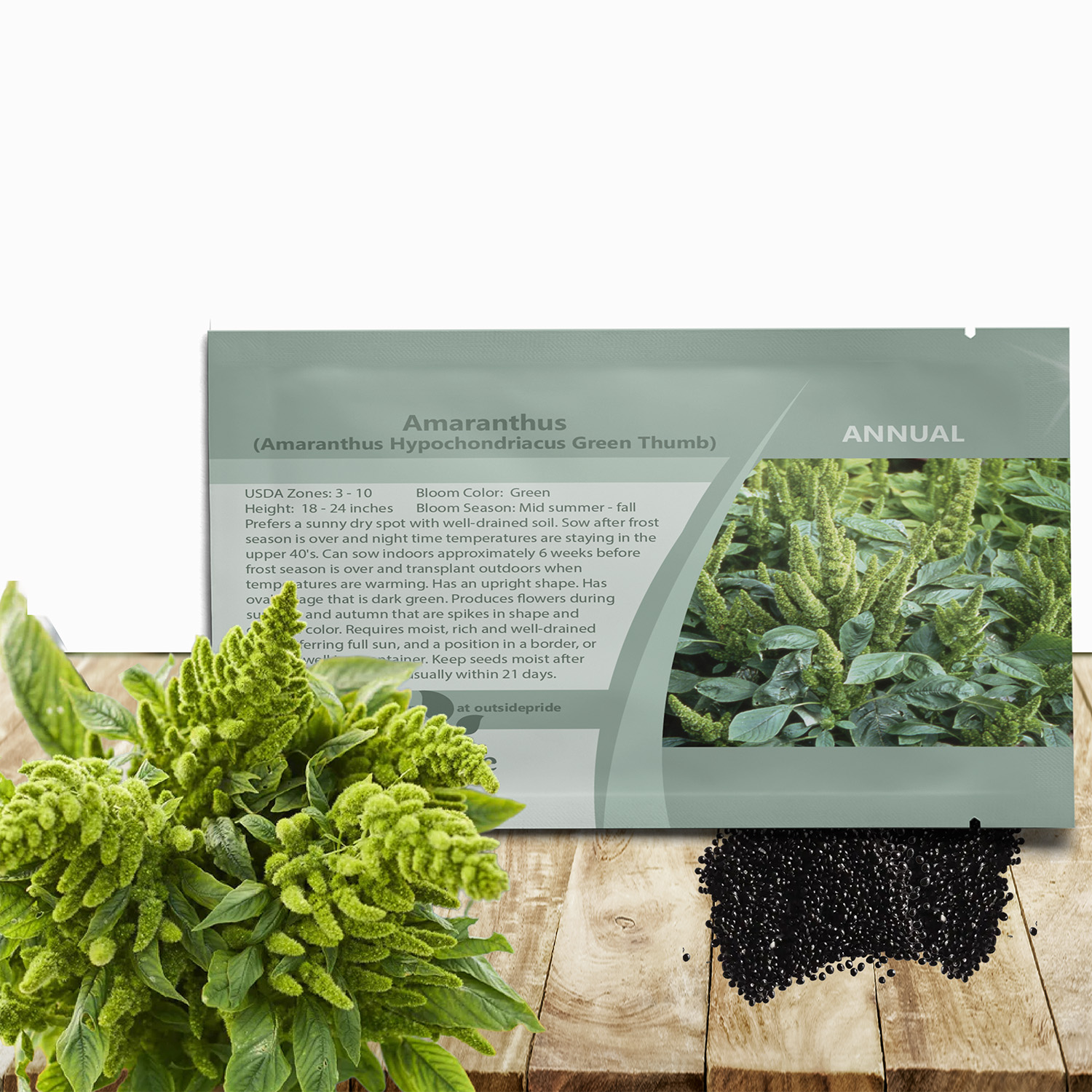 Amaranthus Green Thumb Seed Packet