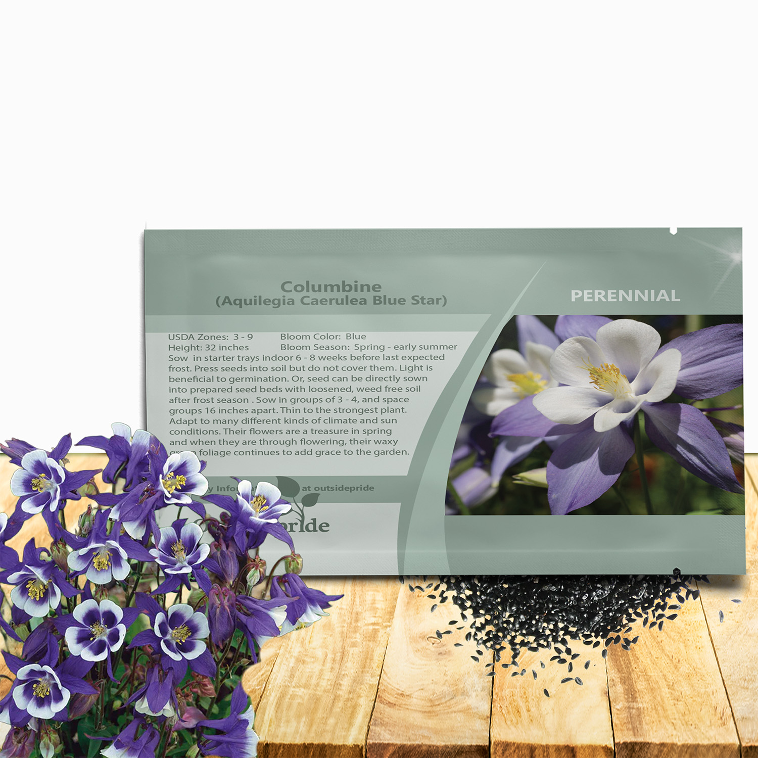 Columbine Blue Star Seed Packet
