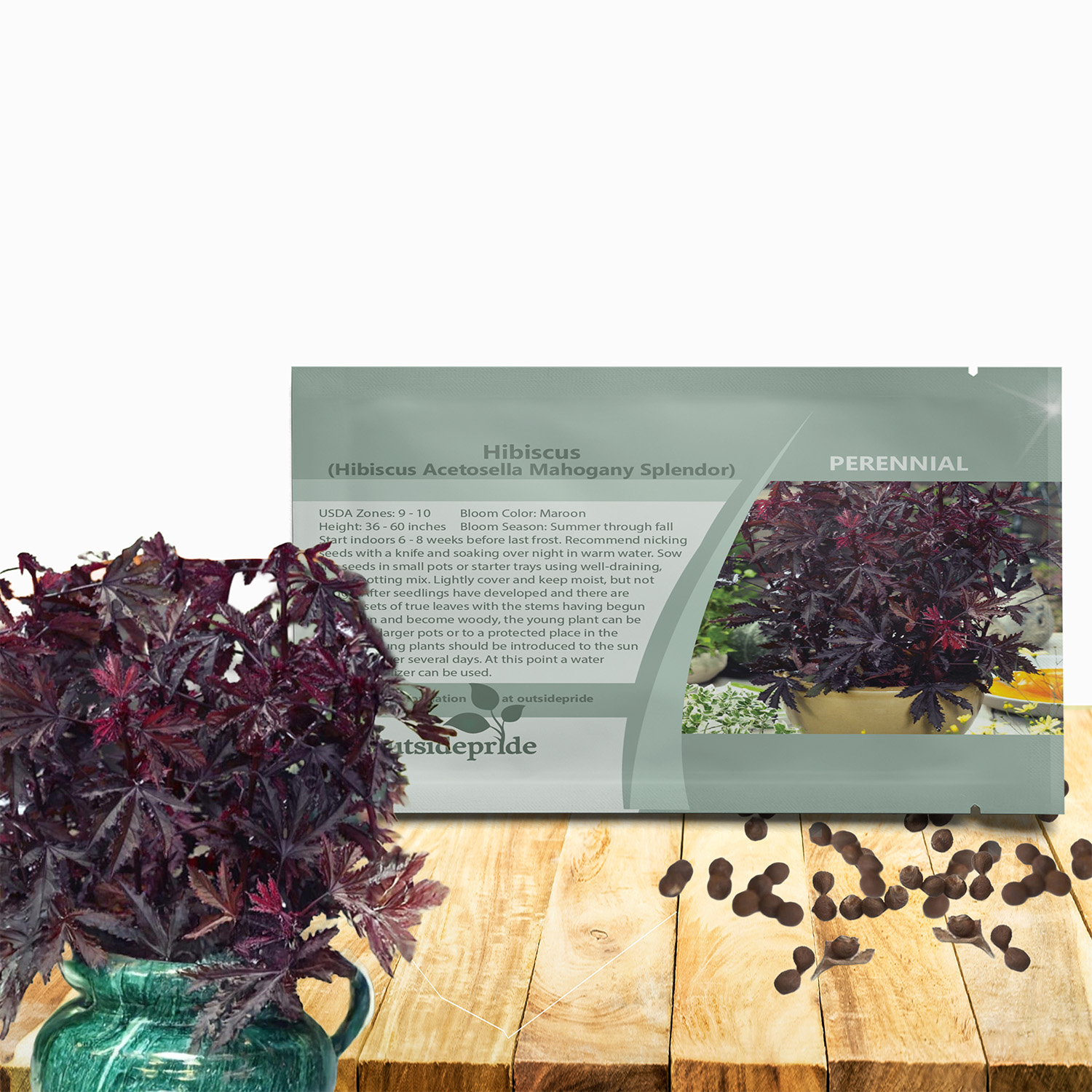 Hibiscus Mahogany Seed Packet