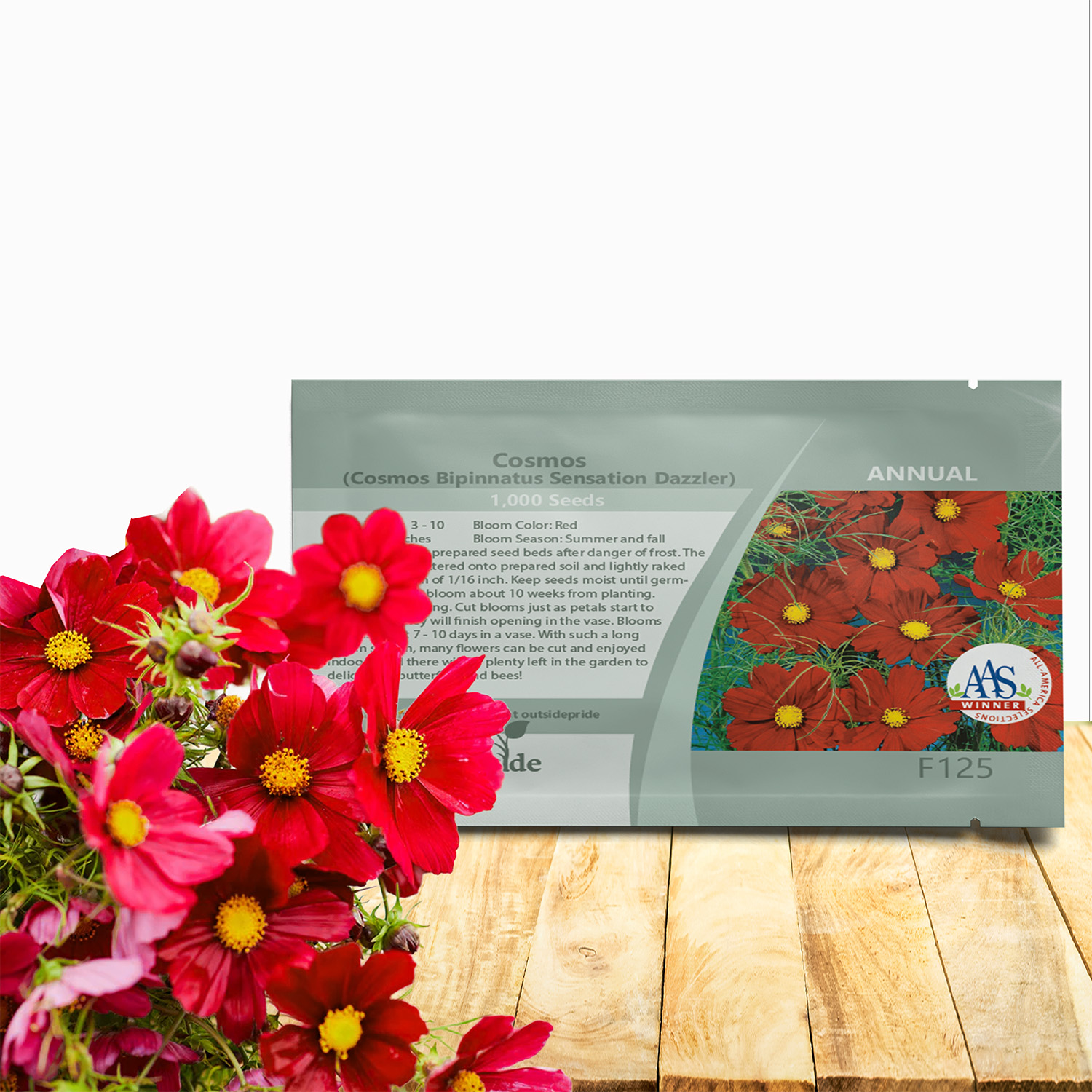 Cosmos Dazzler Seed Packet