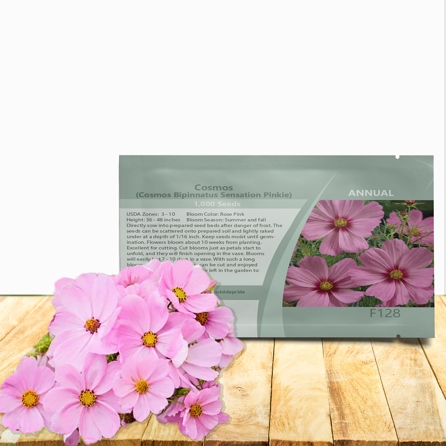 Cosmos Bipinnatus Pinkie Seed Packet