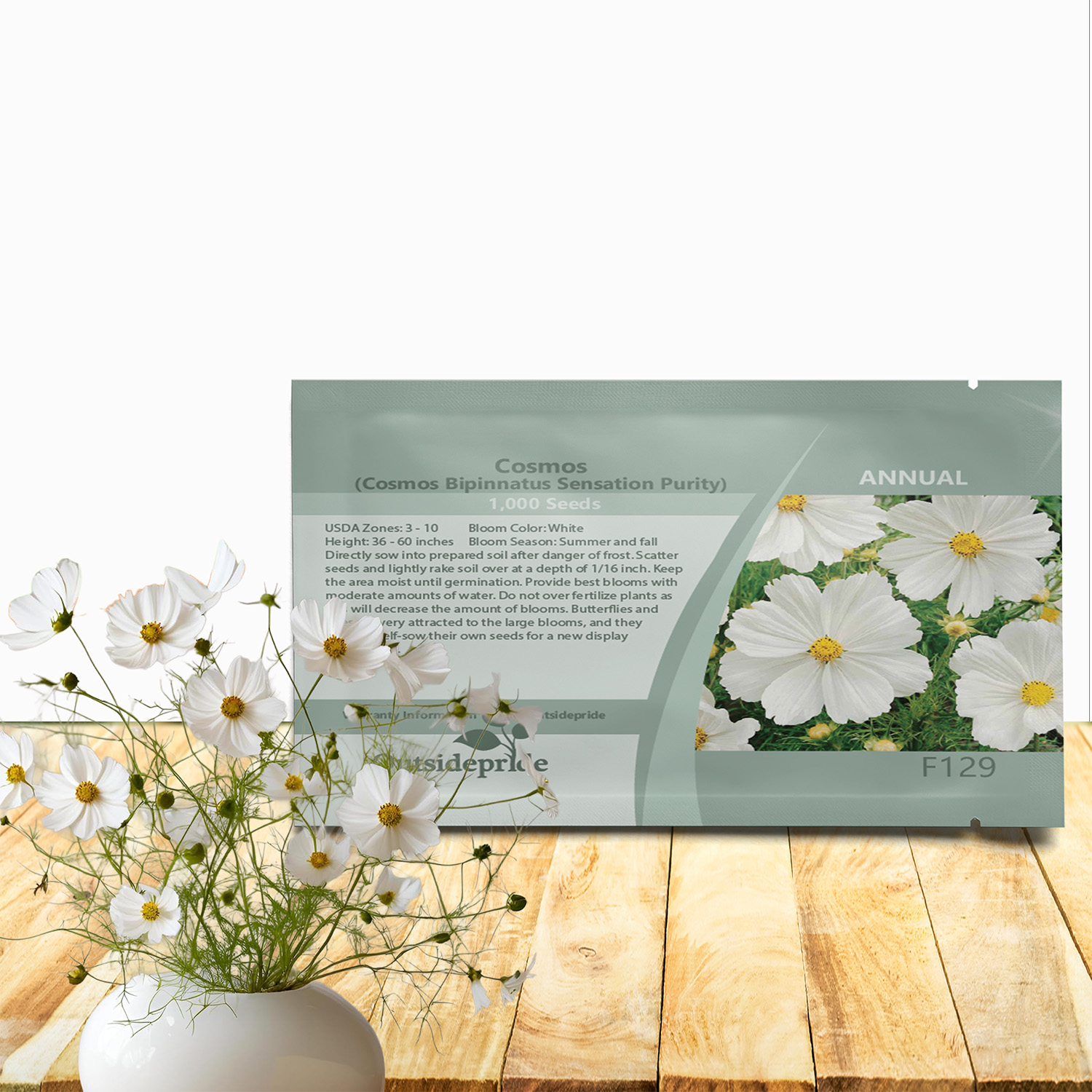 Cosmos Bipinnatus Purity Seed Packet