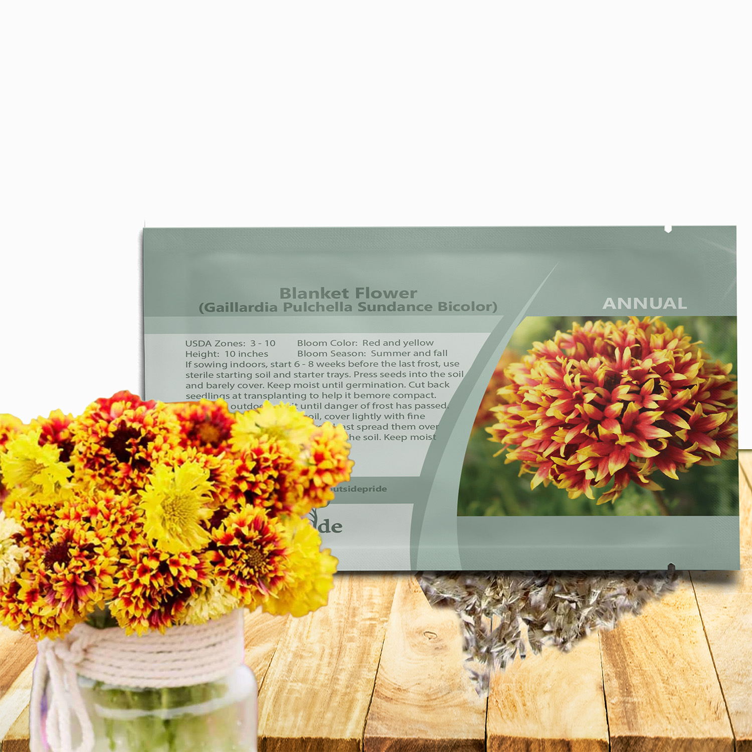 Blanket Flower Bicolor Seed Packet