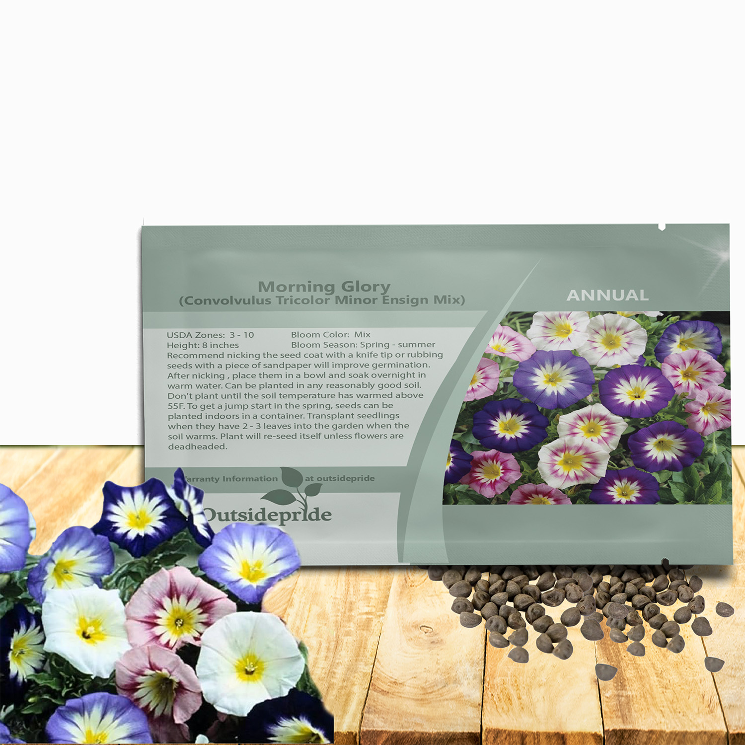 Ensign Mix Morning Glory Seed Packet