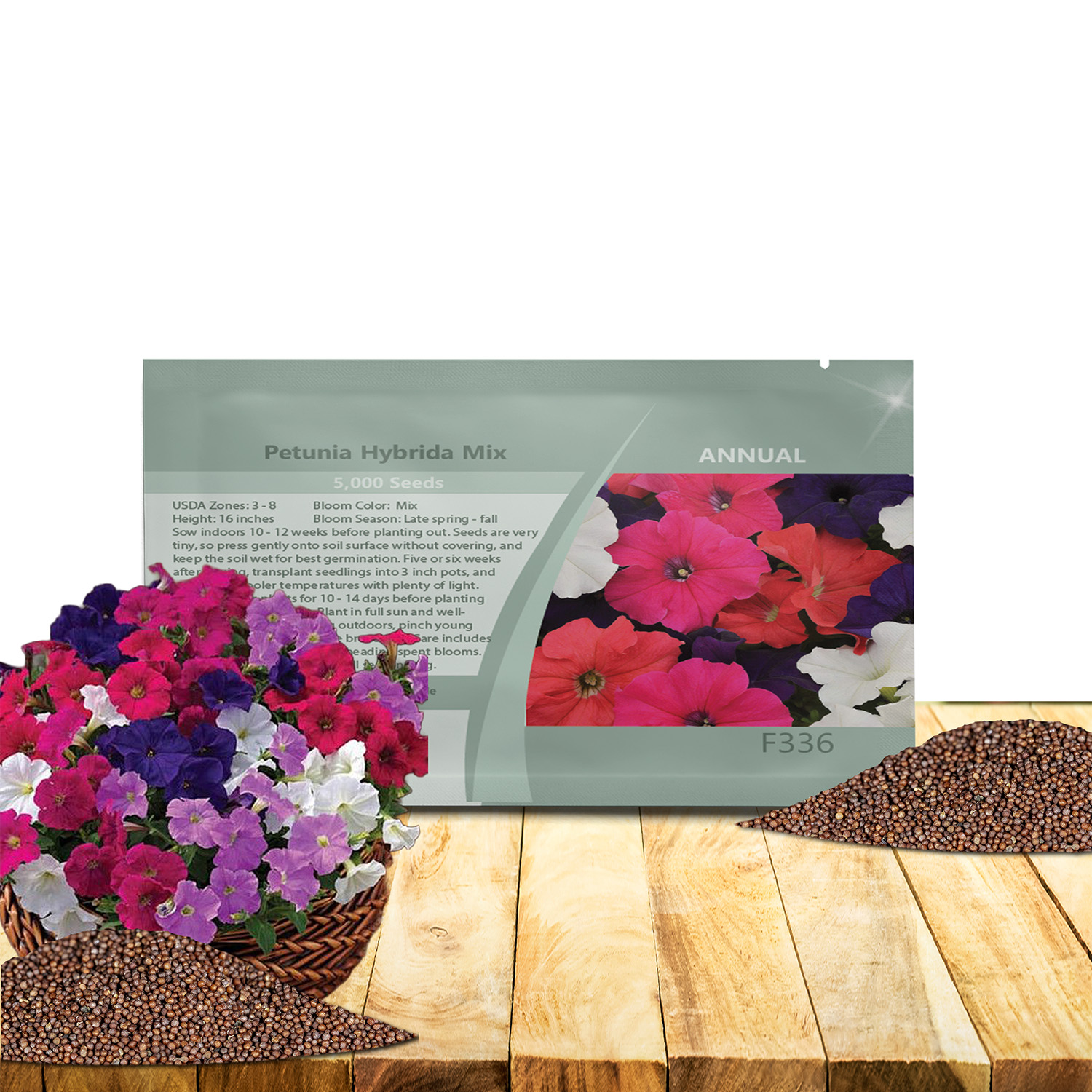 Petunia Hybrida Seed Packet Mix