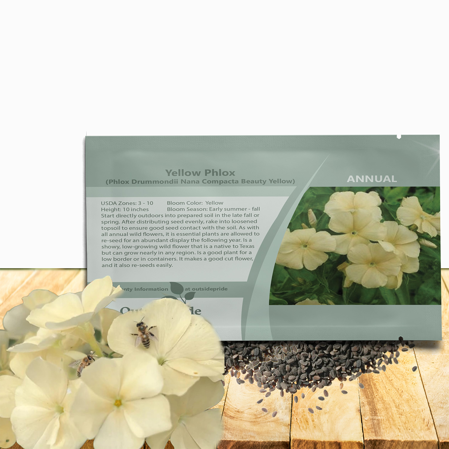 Yellow Phlox Seed Packets
