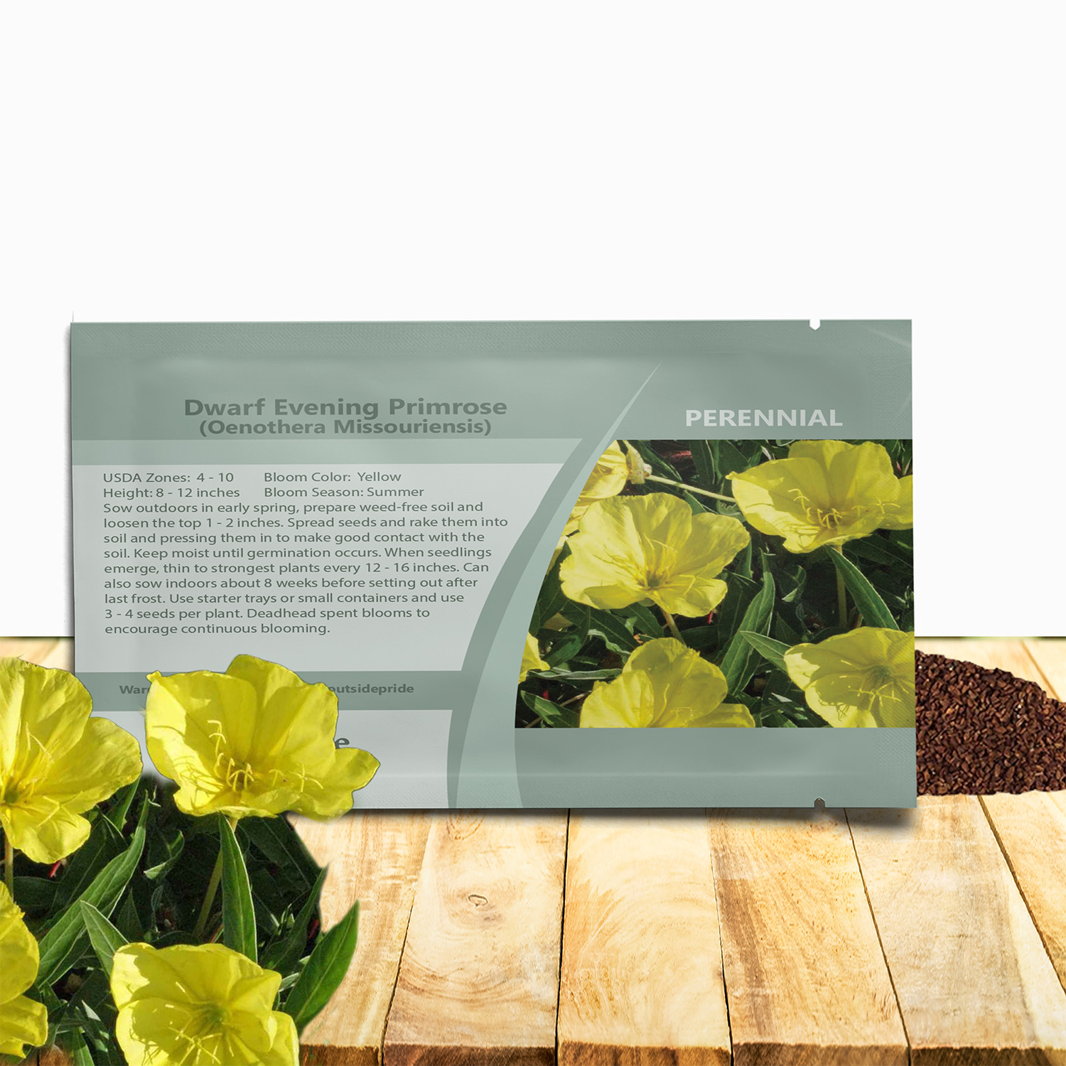 Dwarf Evening Primrose Seed Bag