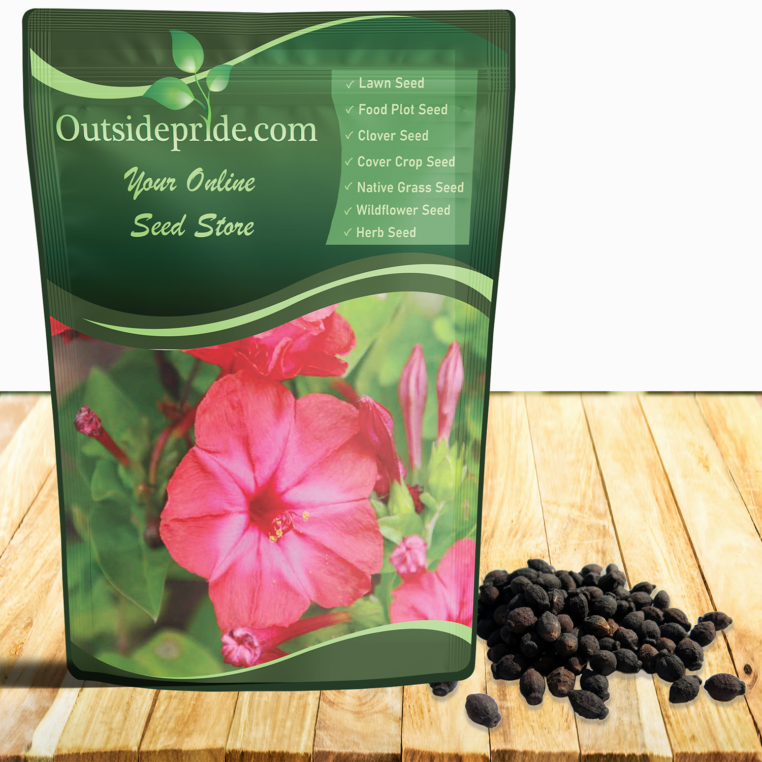 Four O'clock Red Flower Seed Packet