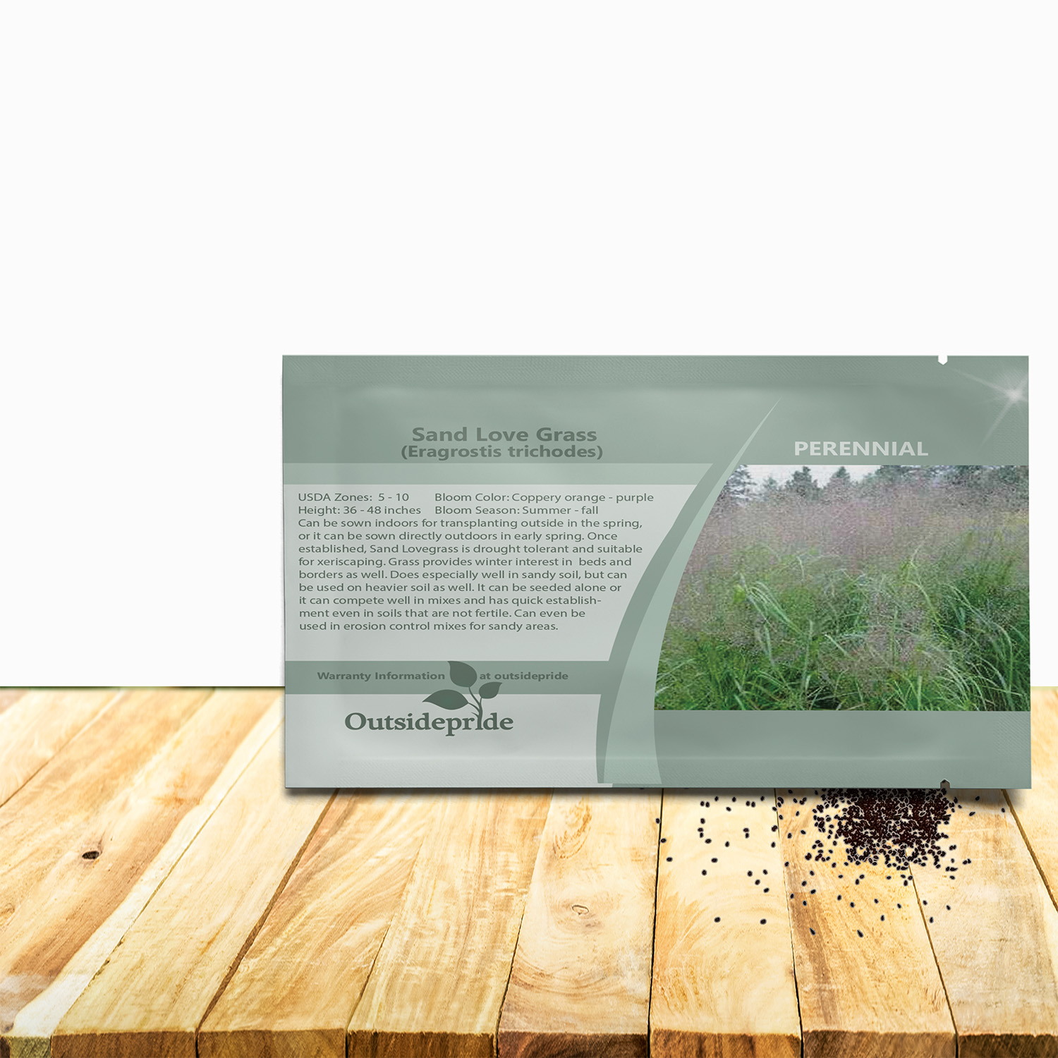 Love Grass Sand Seed Packet