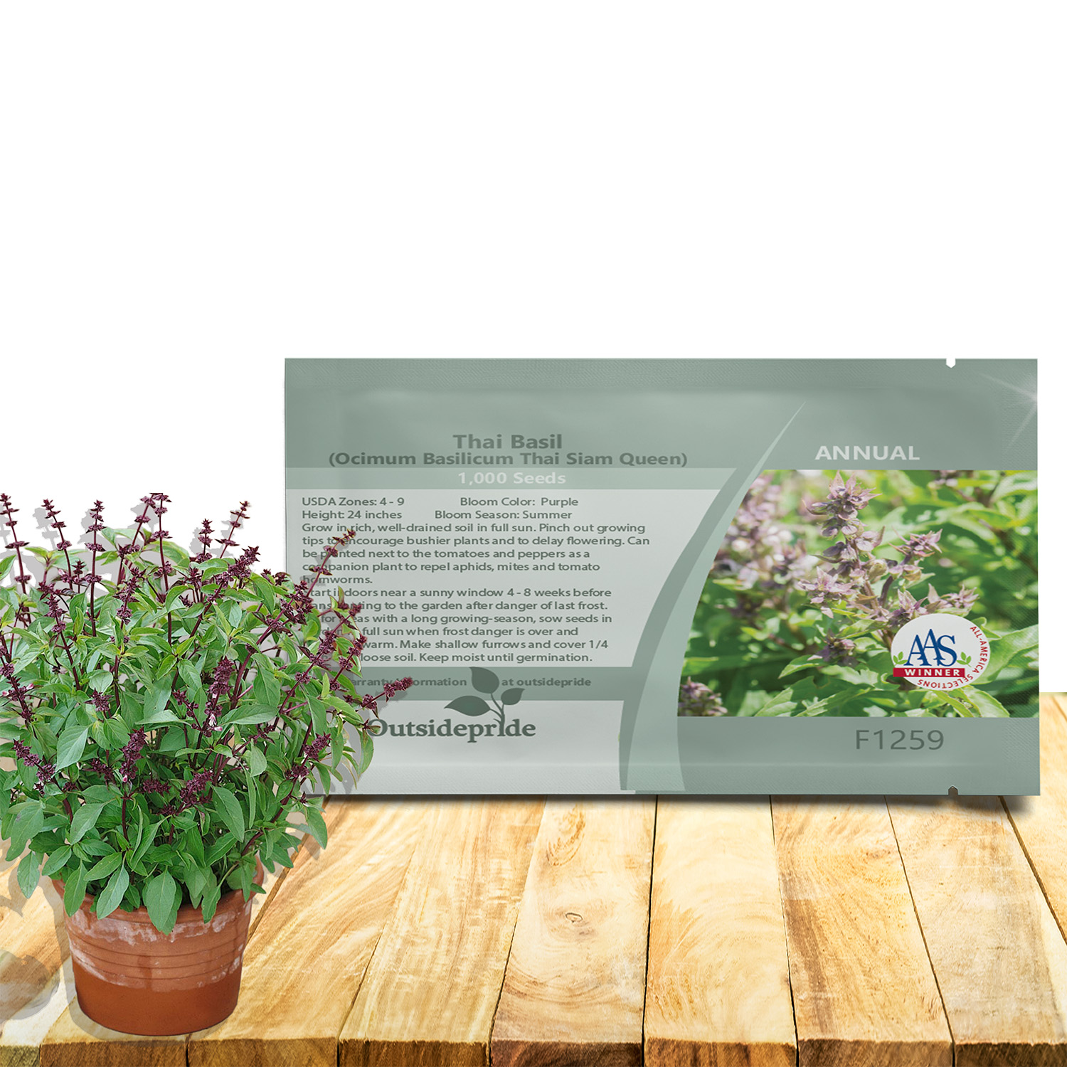 Basil Thai Siam Seed Packet