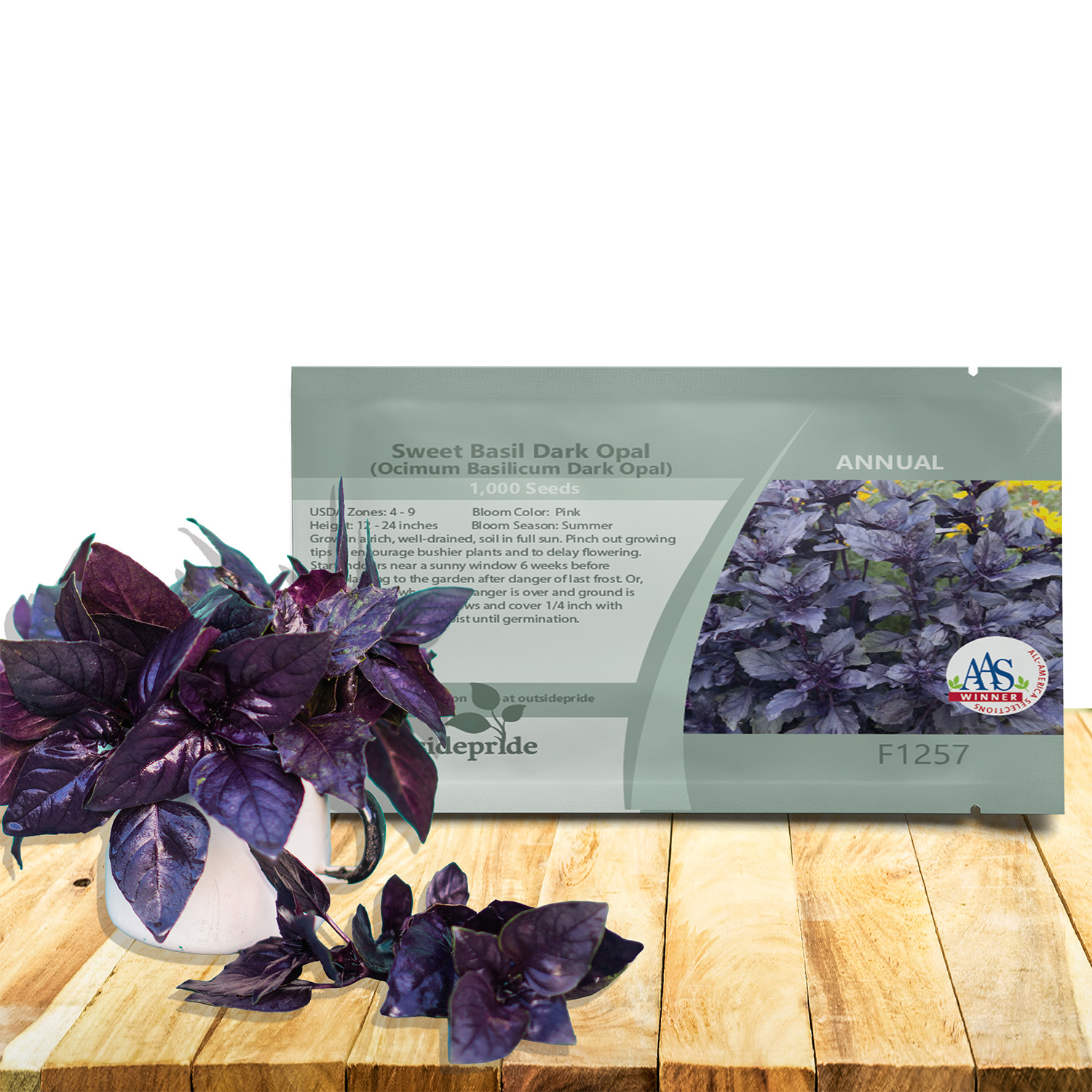 Purple Basil Dark Opal Seed Packet