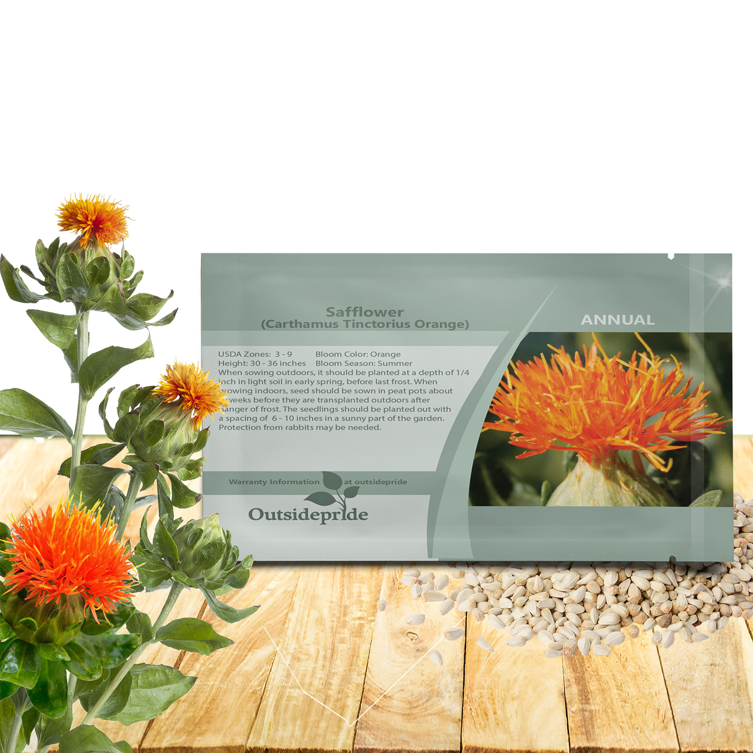 Orange Safflower Seeds For Planting