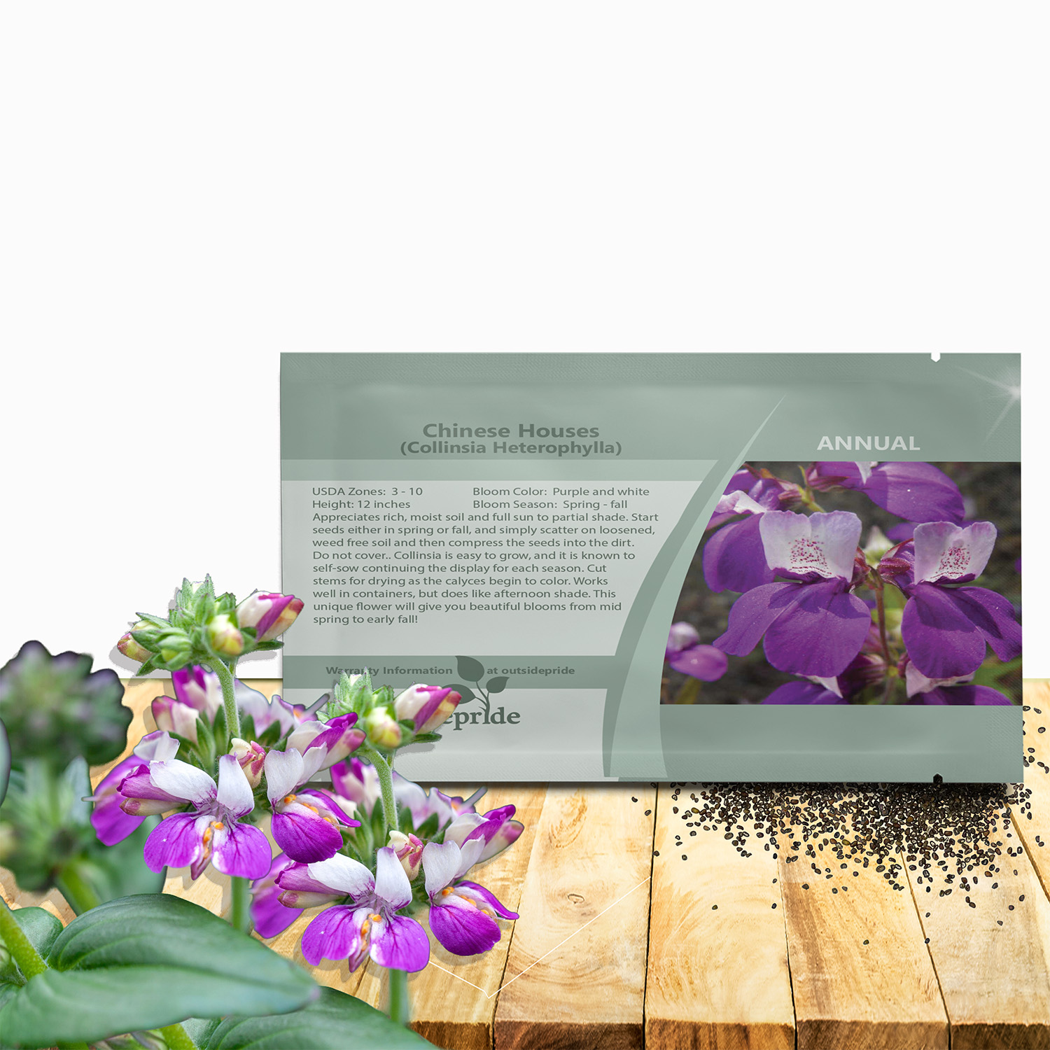 Chinese Houses Seed Packet For planting