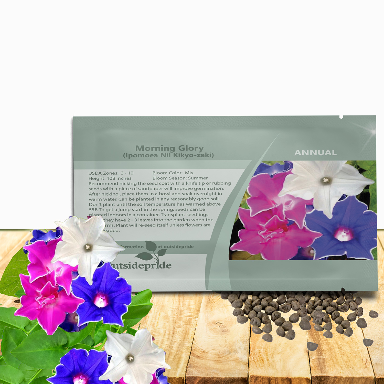 Morning Glory Kikyo-zaki Seed Packet