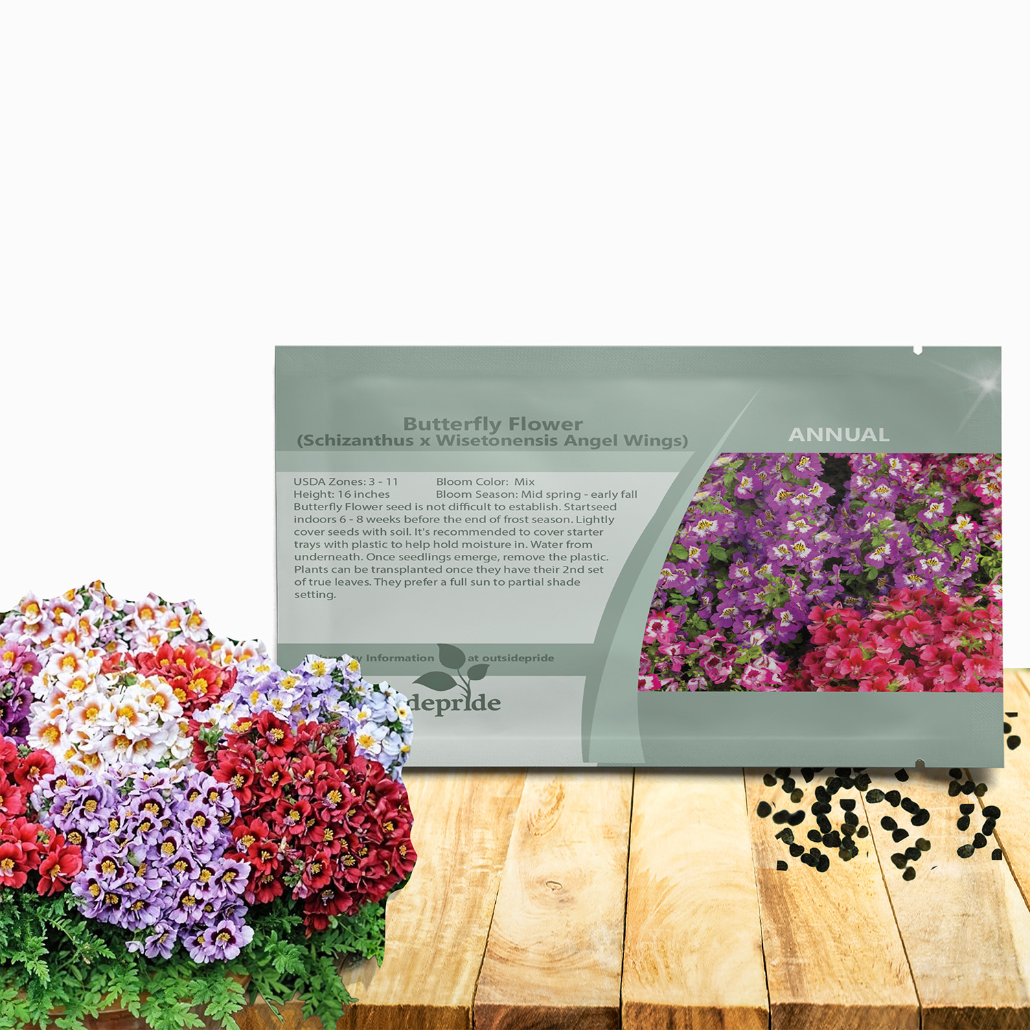 Butterfly Flower Seed Packet For Planting