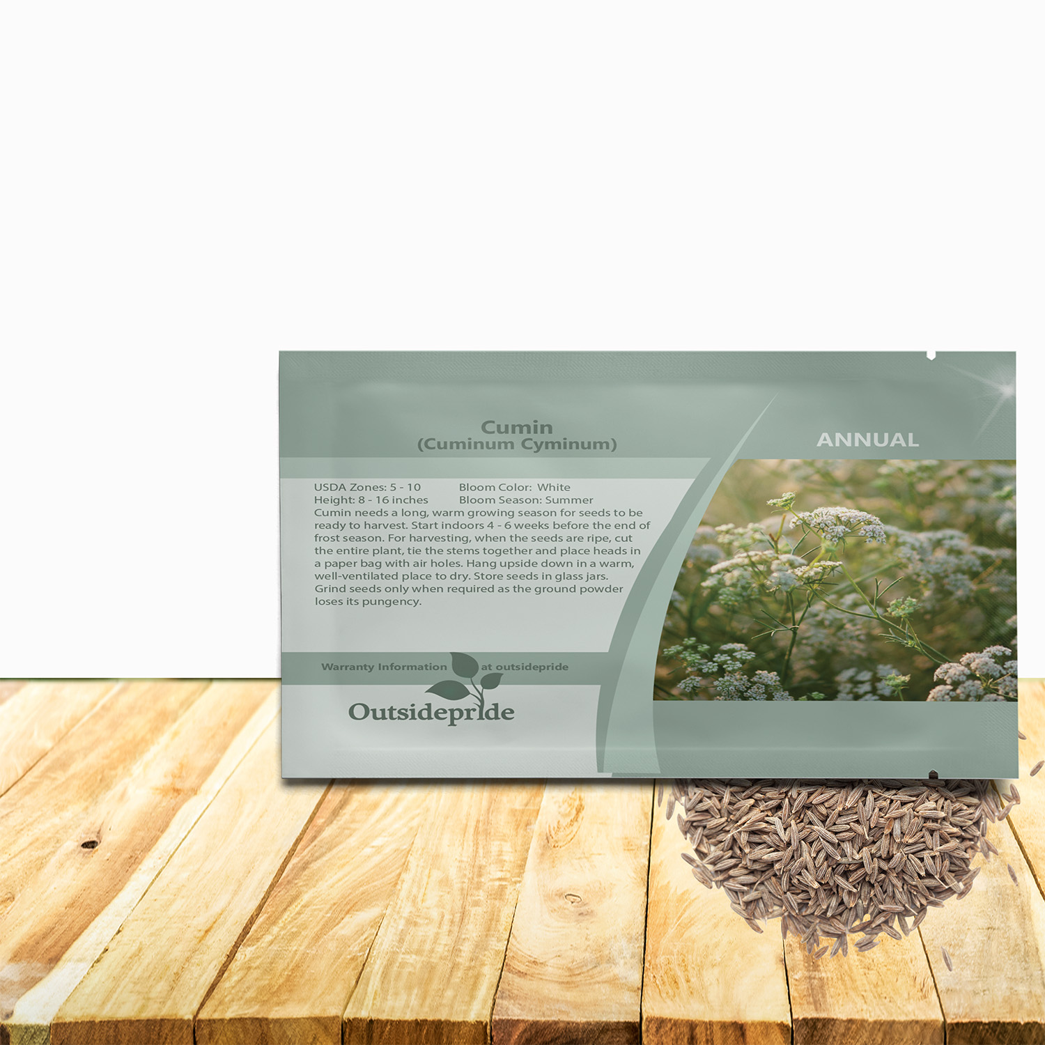 Cumin Herb Seed Packet For Planting