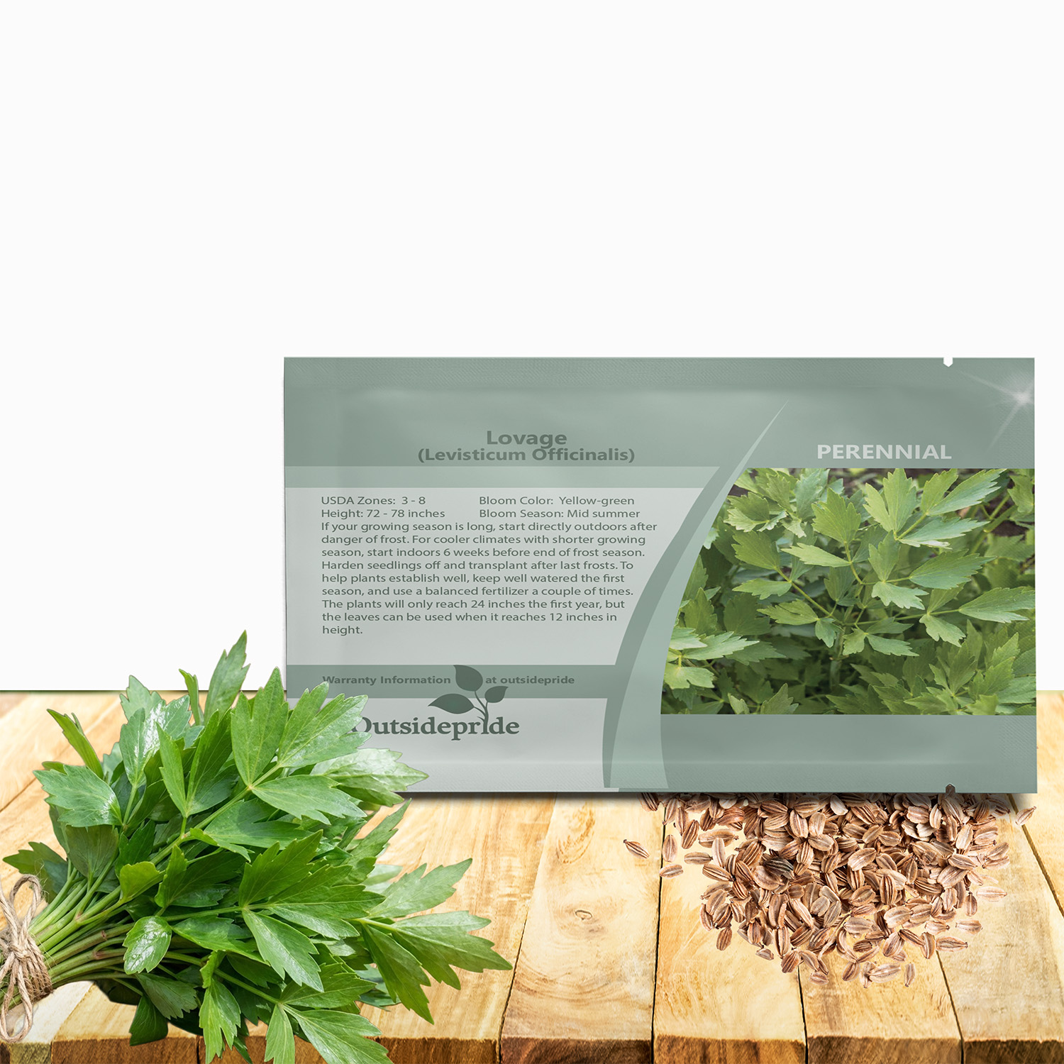 Lovage Herb Seed Packet