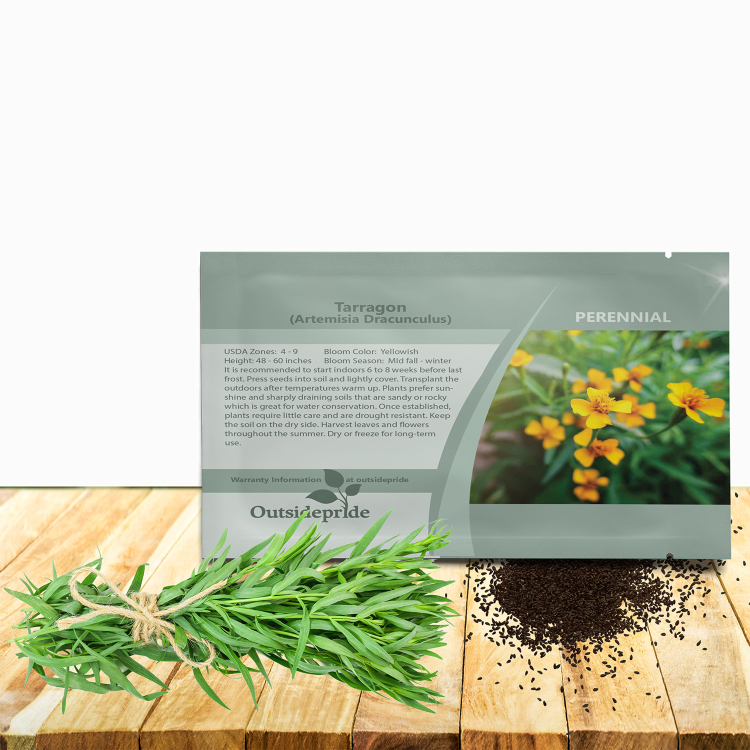 Tarragon Herb Seed Packet For Planting