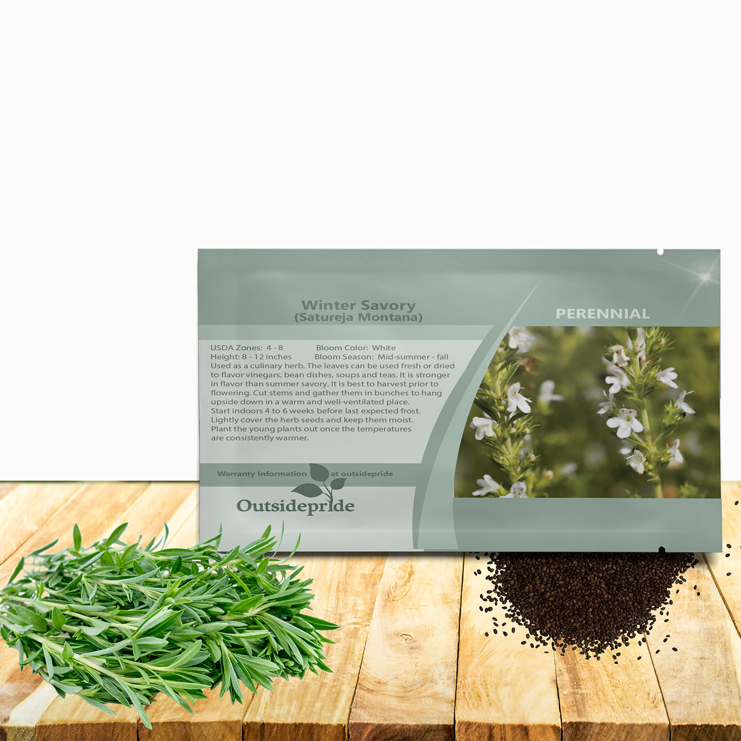 Winter Savory Herb Seed Packet