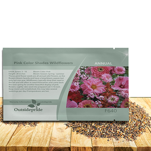 Pink Flower Seed Mixture