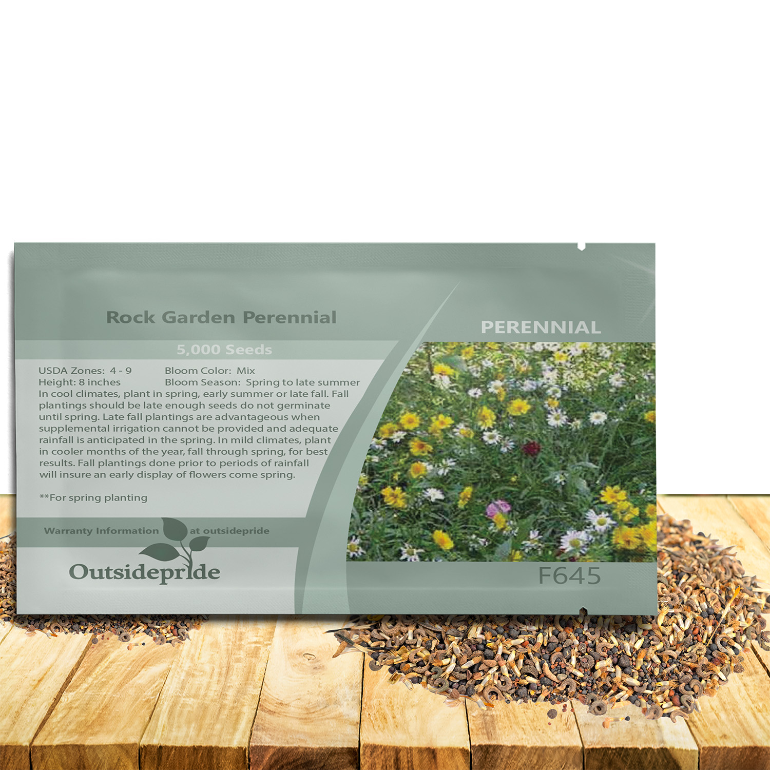 Rock Garden Perennial Seed Packet