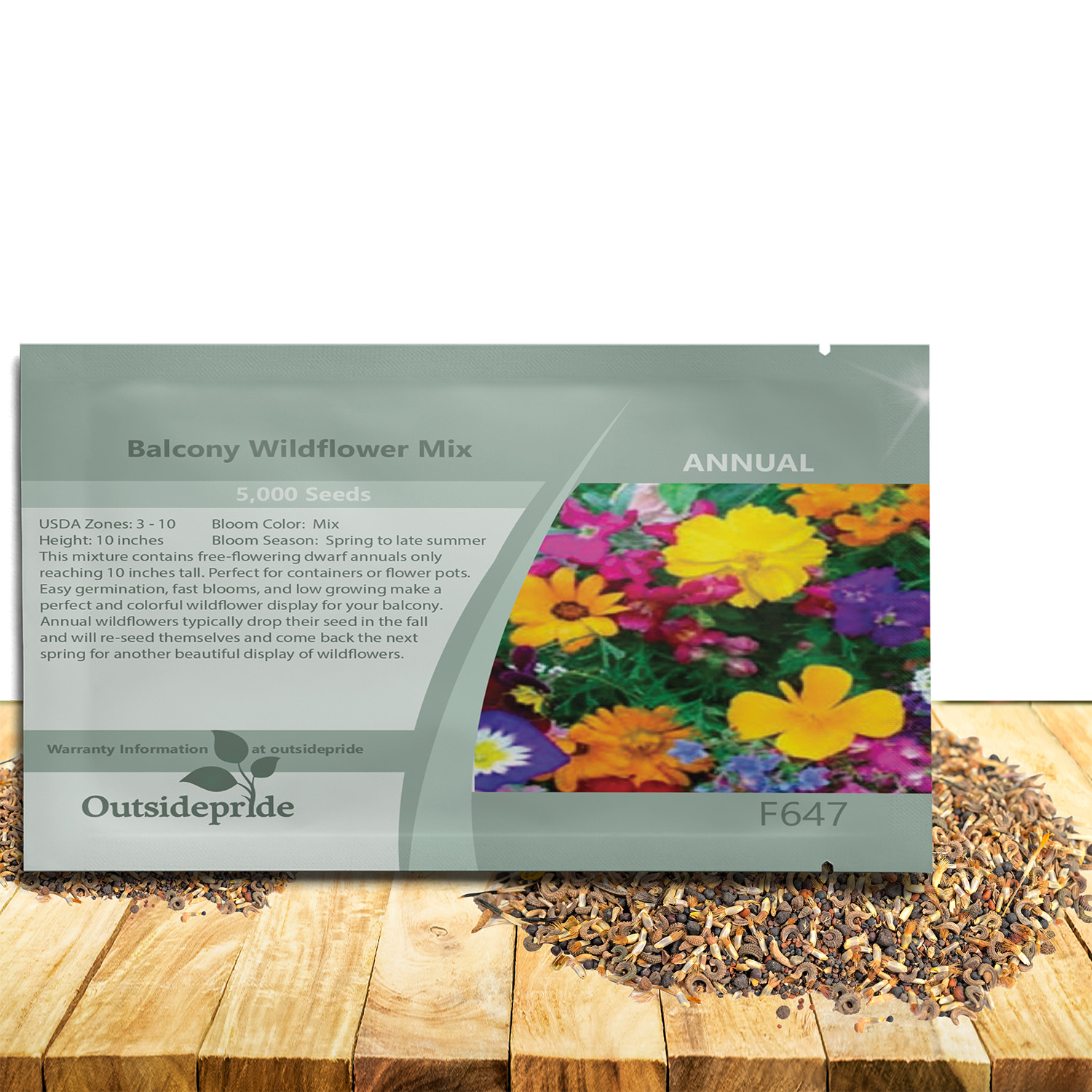 Balcony Wild Flower Seed Packet
