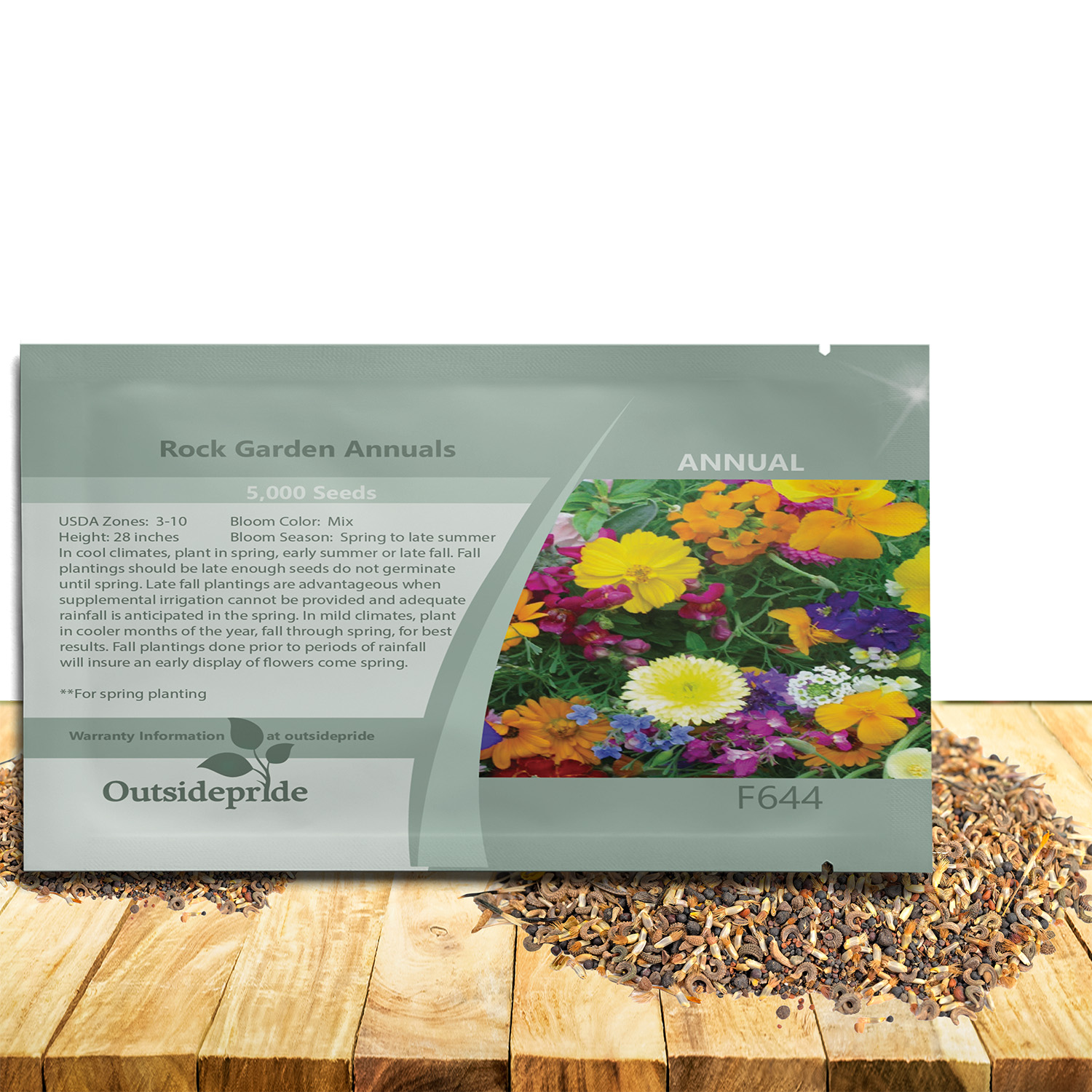 Rock Garden Annual Seed Packet