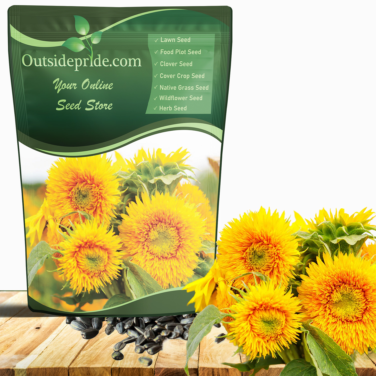 Annual Sunflower Sungold Seed Bag For Planting