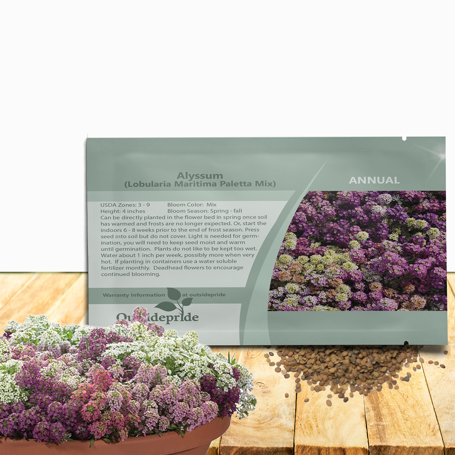 Alyssum Paletta Seed Packet Mix