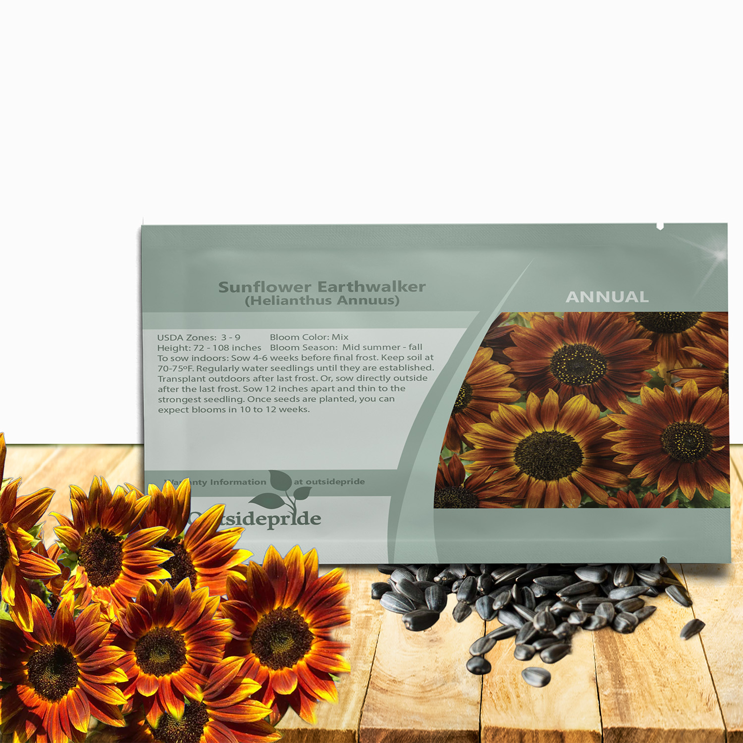 Earthwalker Sunflower Seed Packet