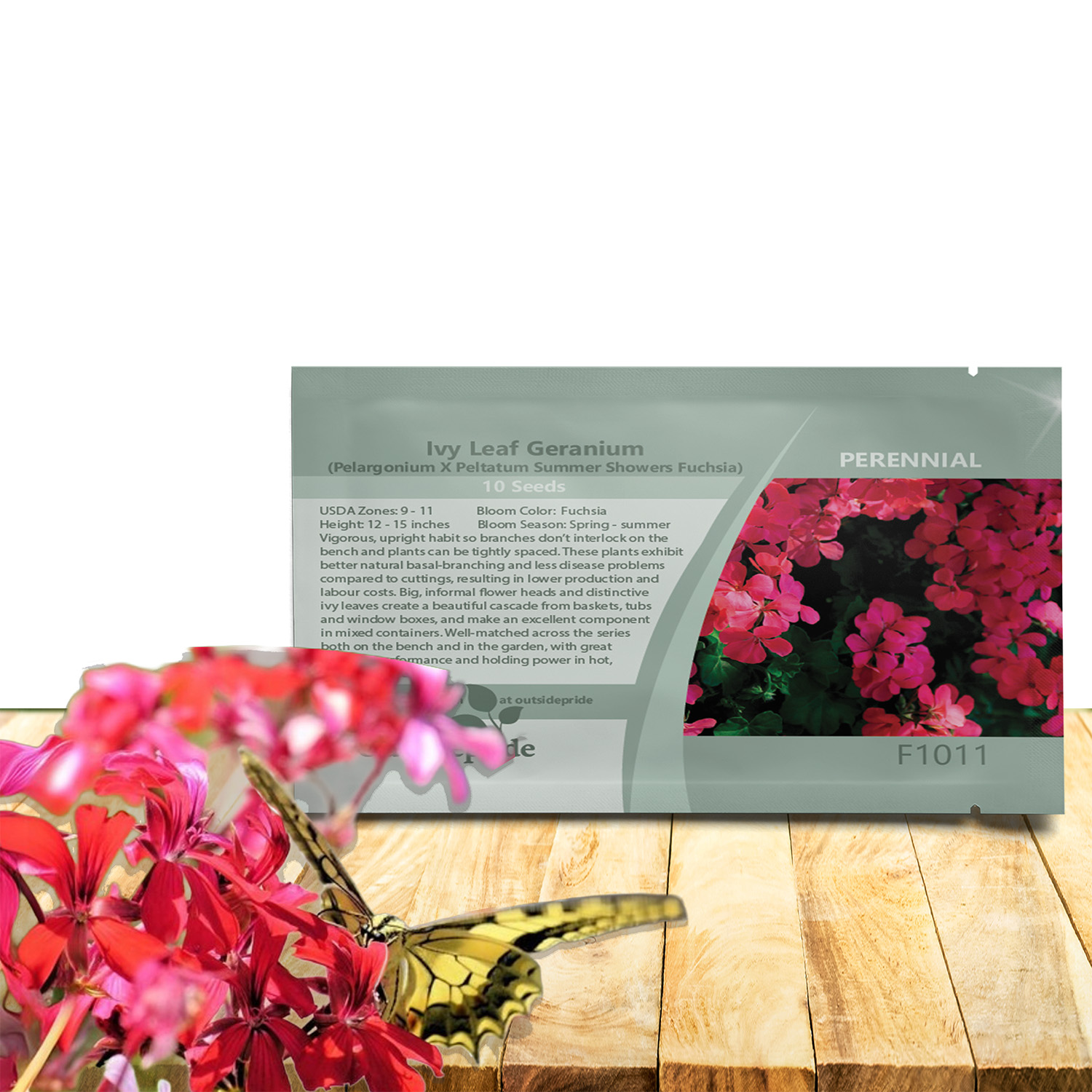 Geranium Ivy Leaf Fuchsia Seed Packet