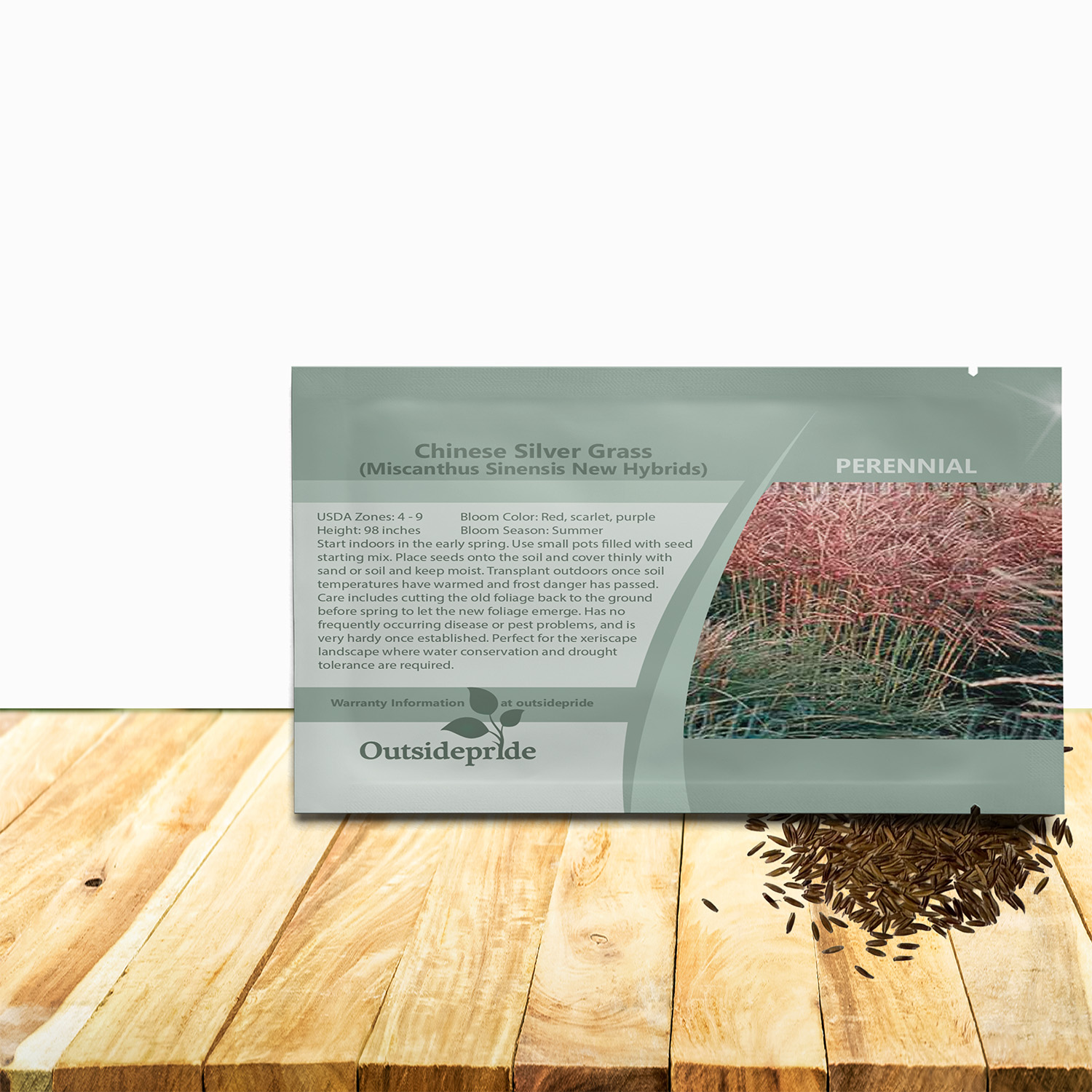 Miscanthus New Hybrids Seed Packet