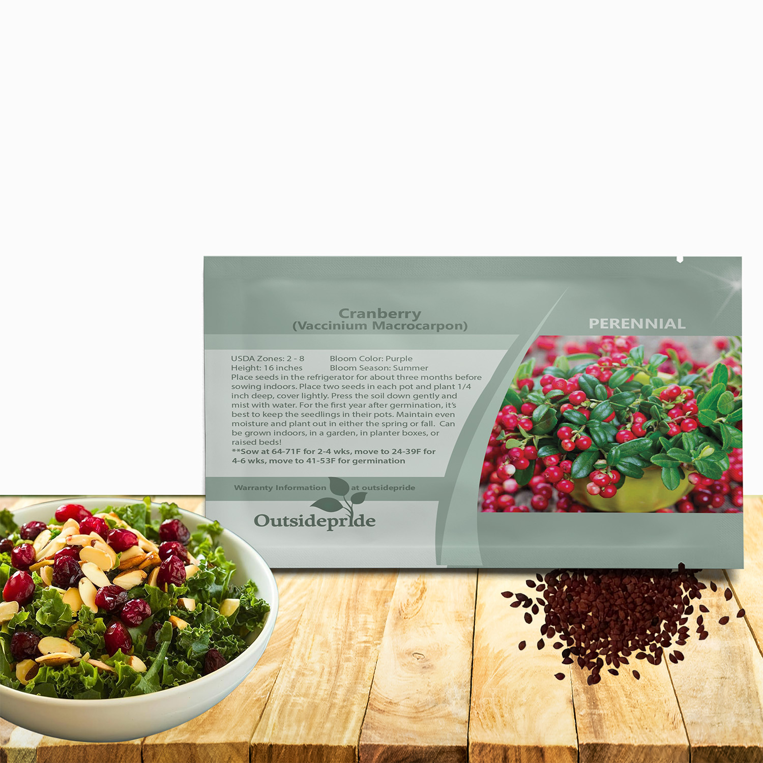 Cranberry Fruit Seed Packet