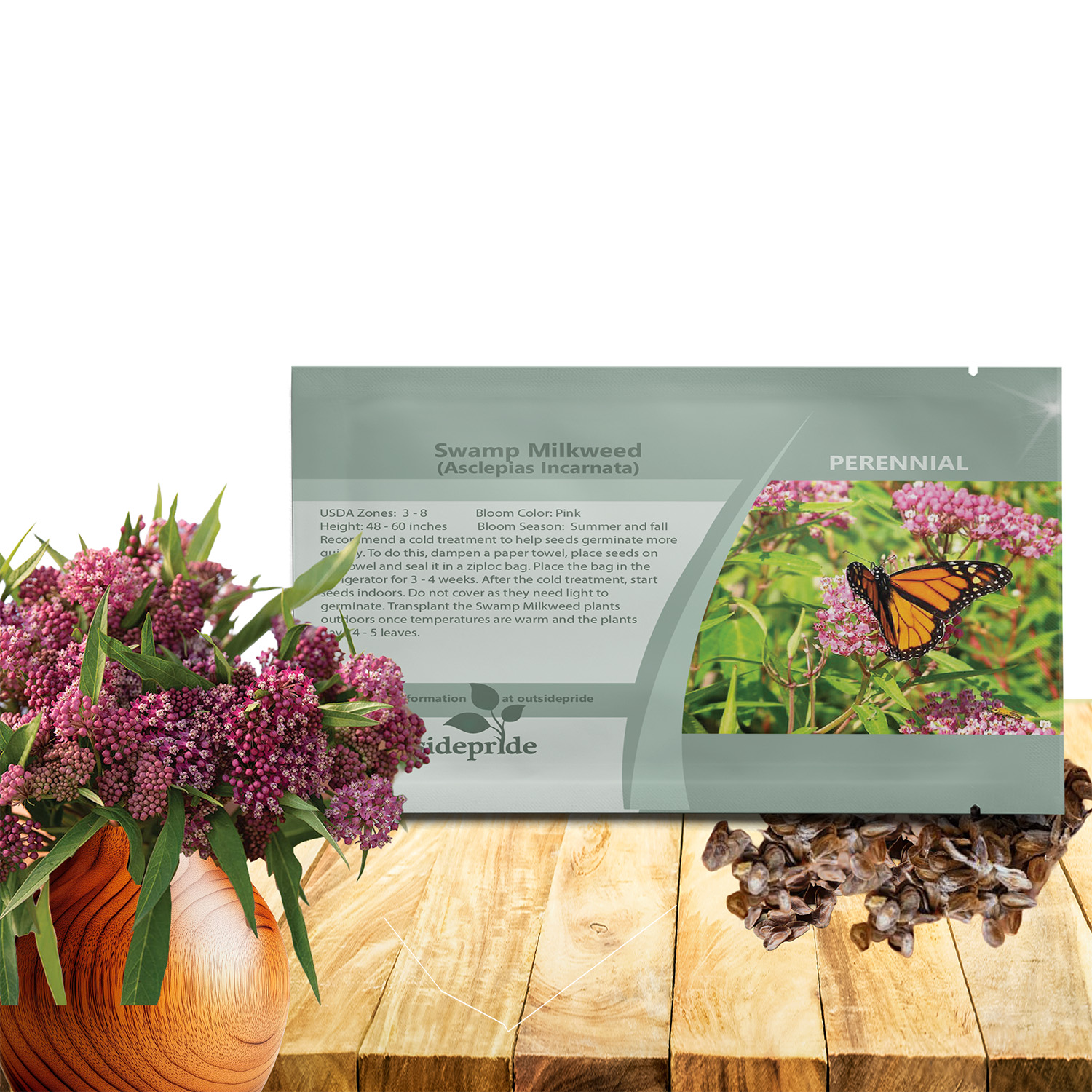 Asclepias Incarnata Swamp Seed Packet