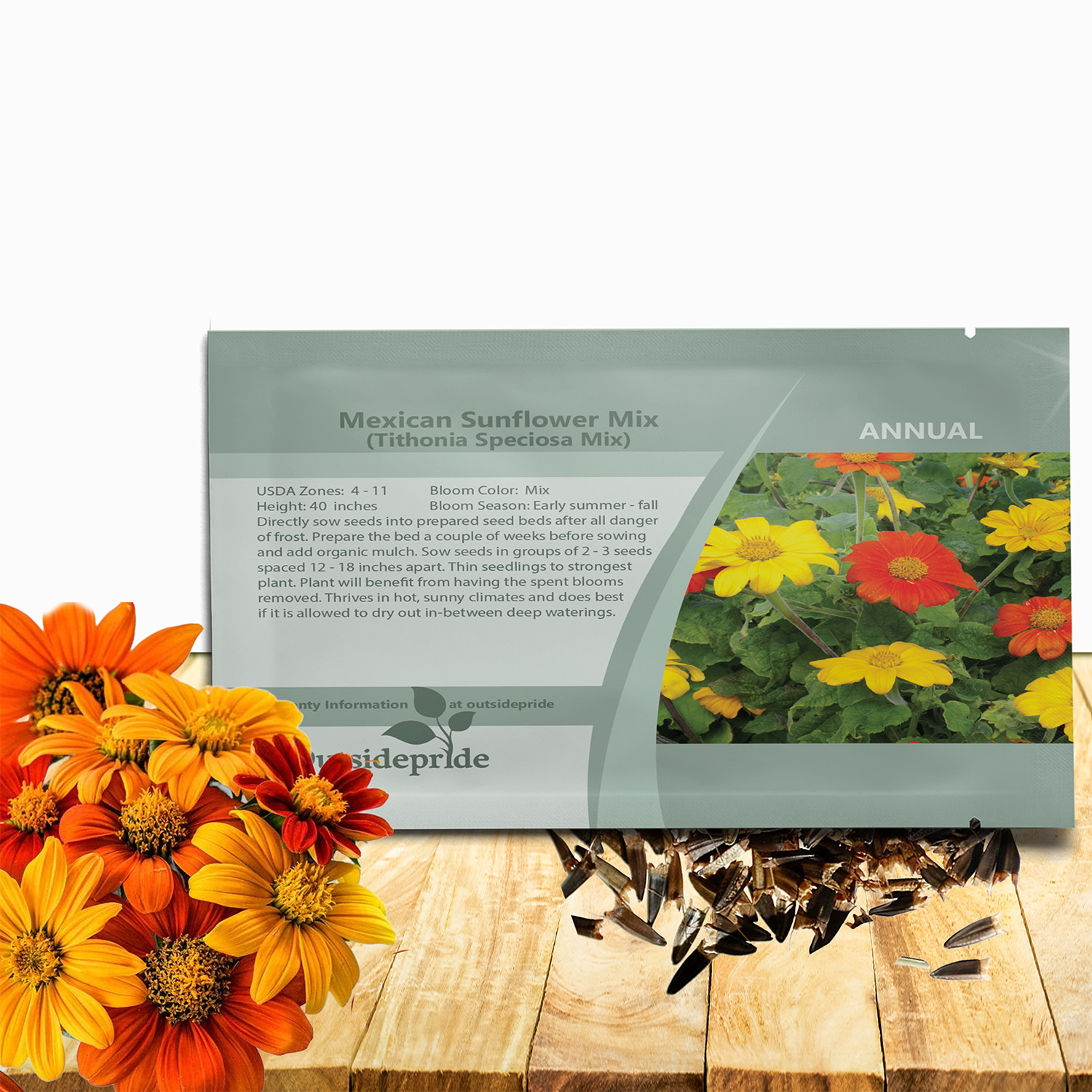Mexican Sunflower Seed Packet