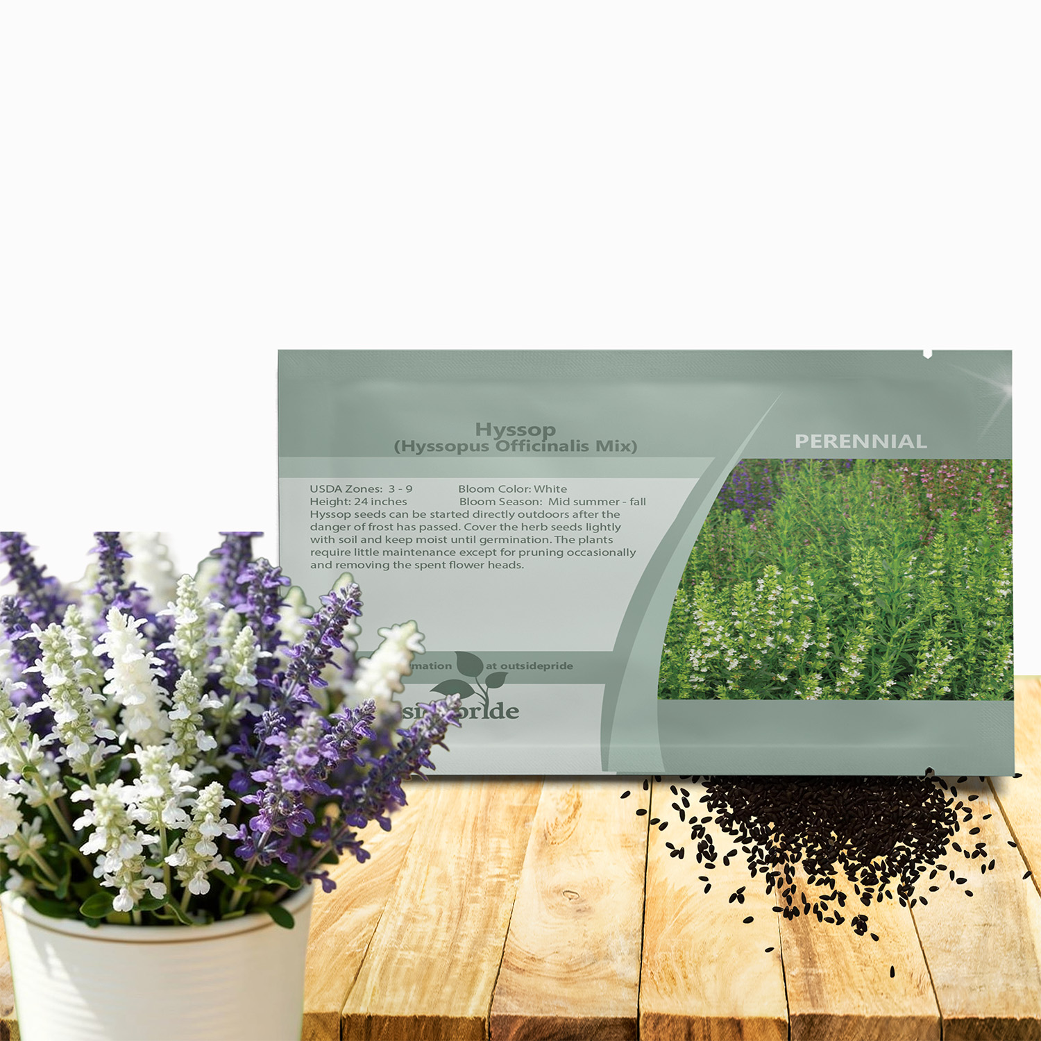 Hyssop Mix Herb Seed Packet For Planting