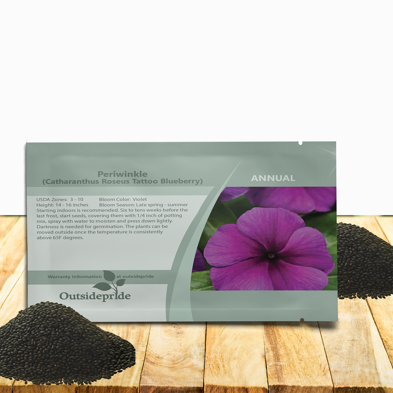 Vinca Tattoo Blueberry Seed Packet
