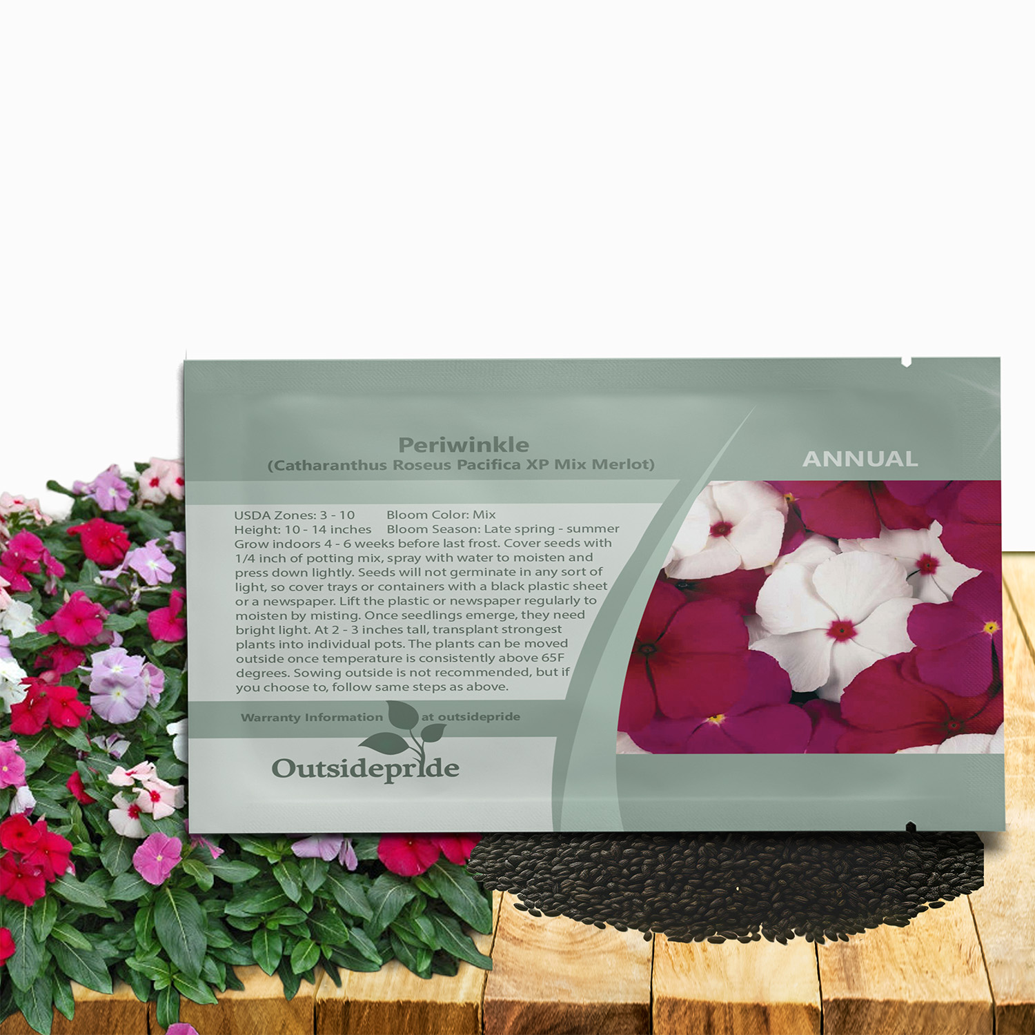 Periwinkle Pacifica XP Mix Merlot Seed Packet