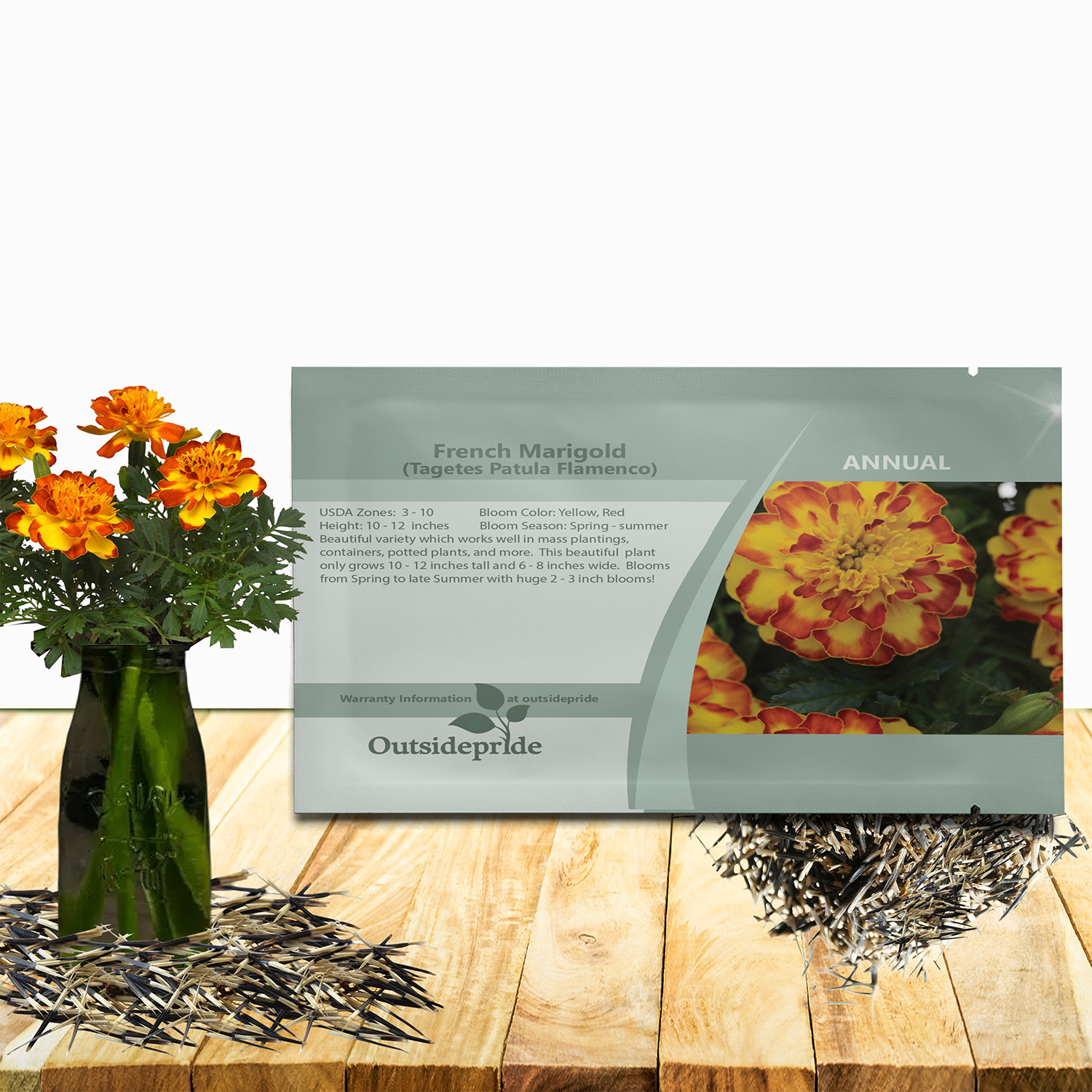 French Marigold Flamenco Seed Packet