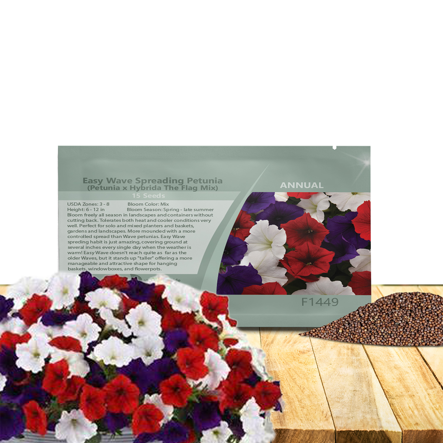 Easy Wave Petunia The Flag Seed Packet
