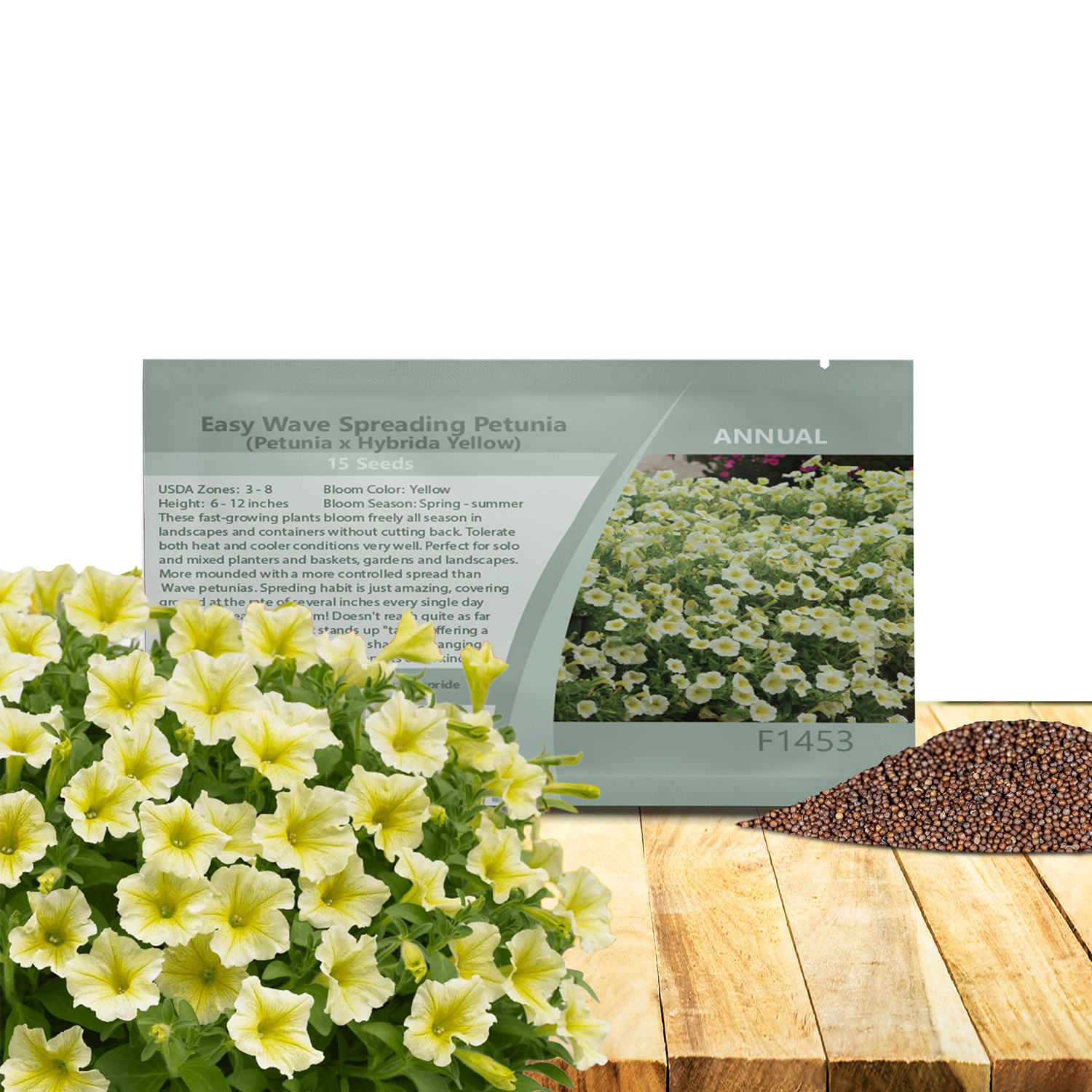 Easy Wave Yellow Petunia Seed Packet