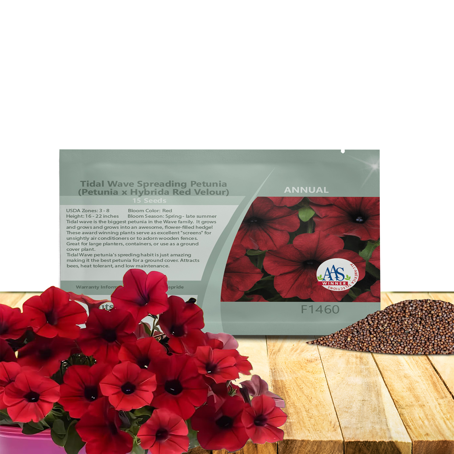Tidal Wave Red Velour Seed Packet