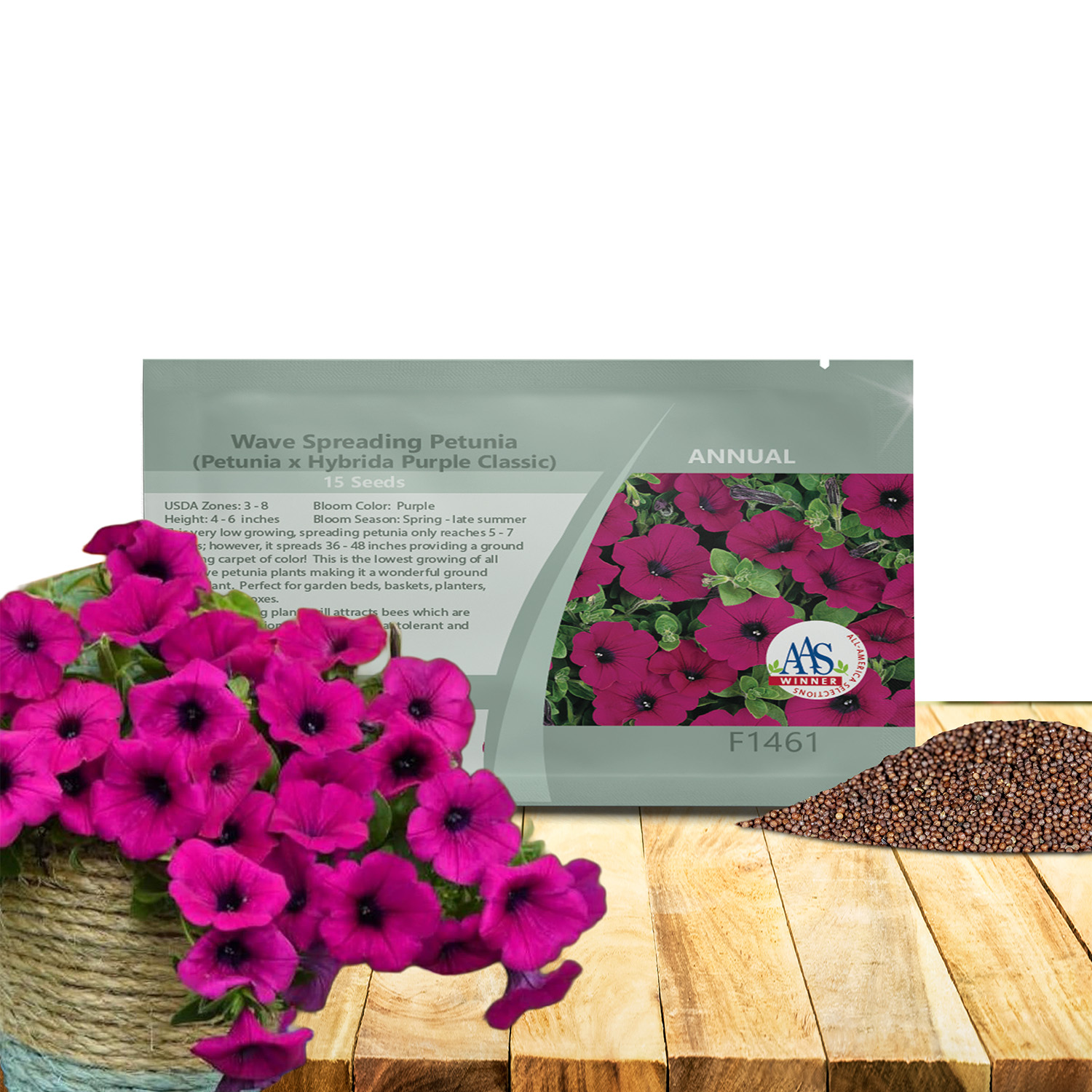 Wave Petunia Purple Seed Packet