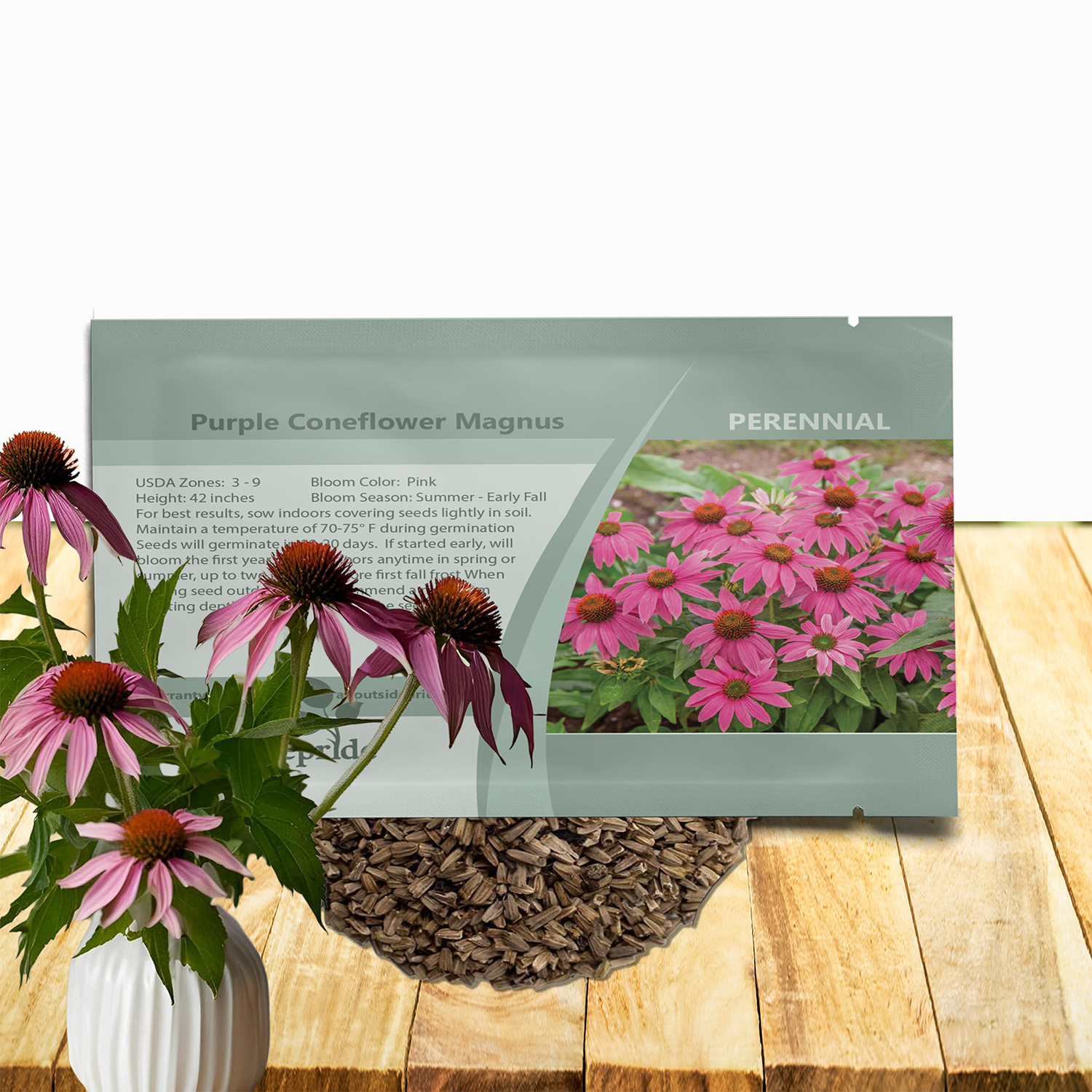 Echinacea Purpurea Magnus Seed Packet