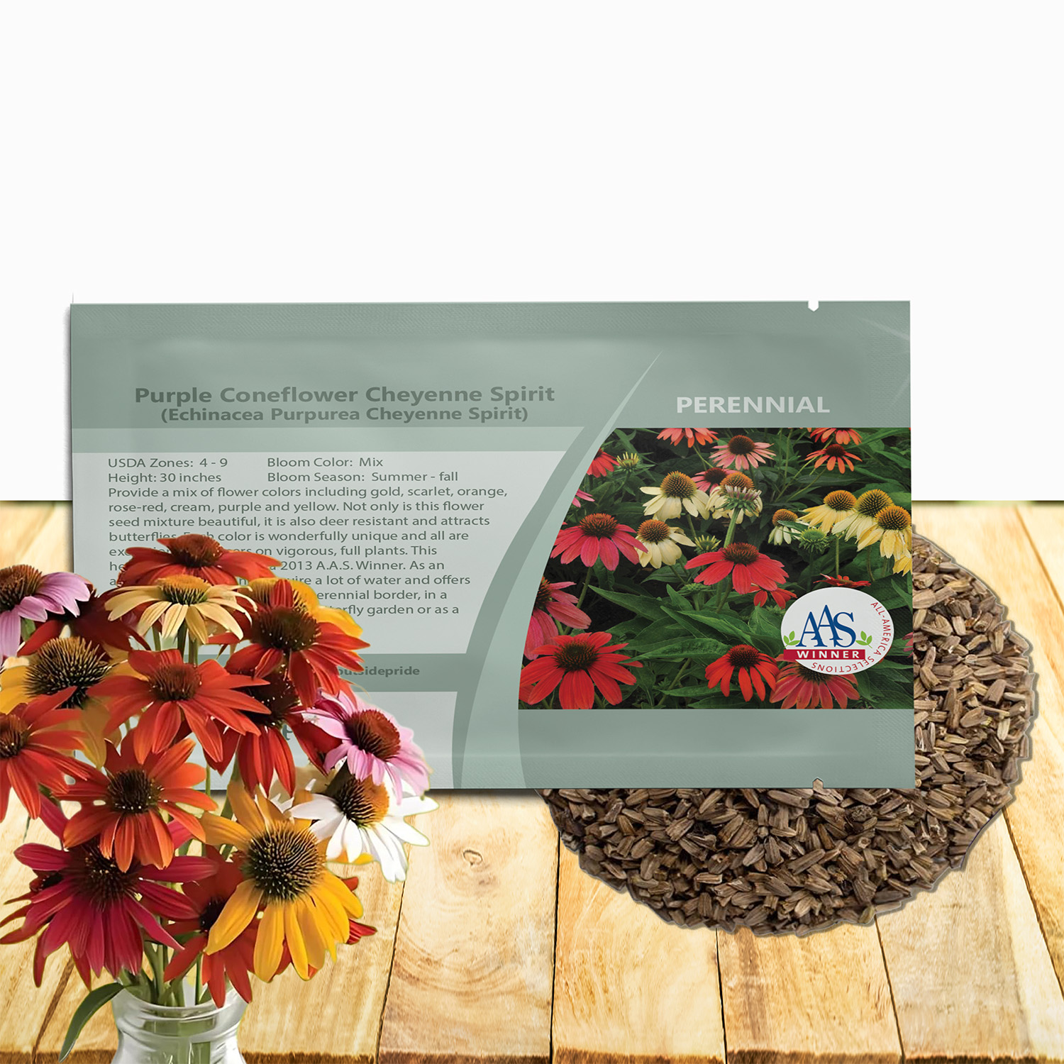 Echinacea Purpurea Cheyenne Spirit Seed Packet