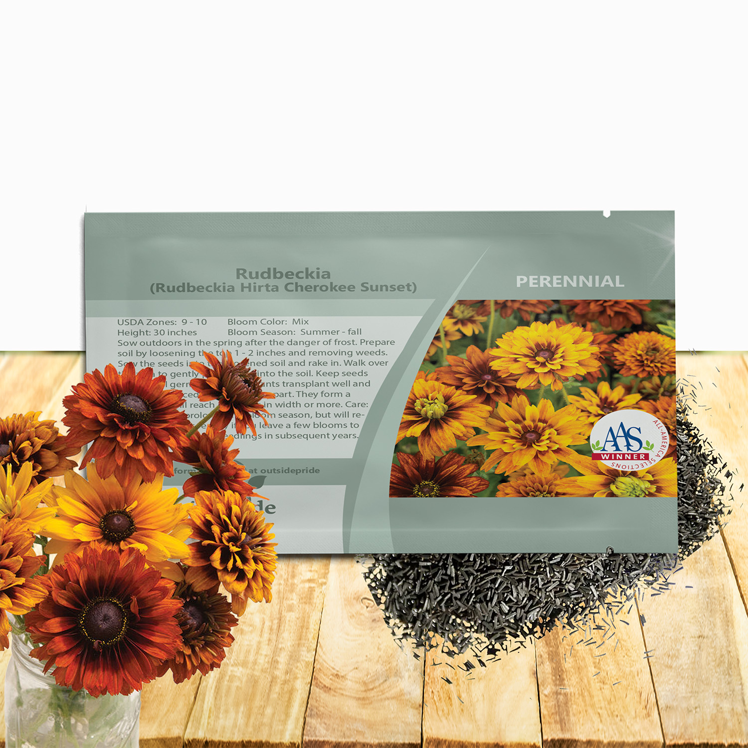 Rudbeckia Hirta Cherokee Seed Packet