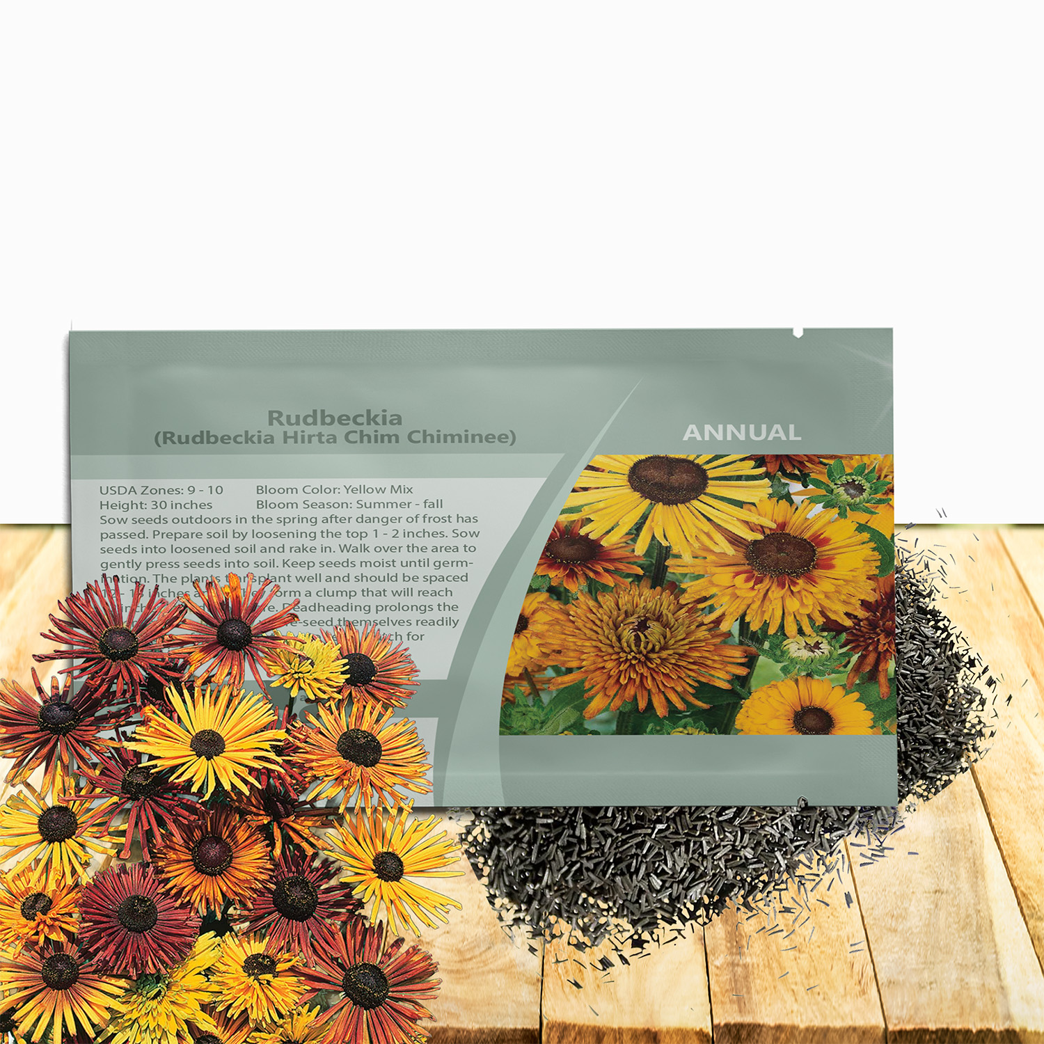 Rudbeckia Hirta Chiminee Seed Packet