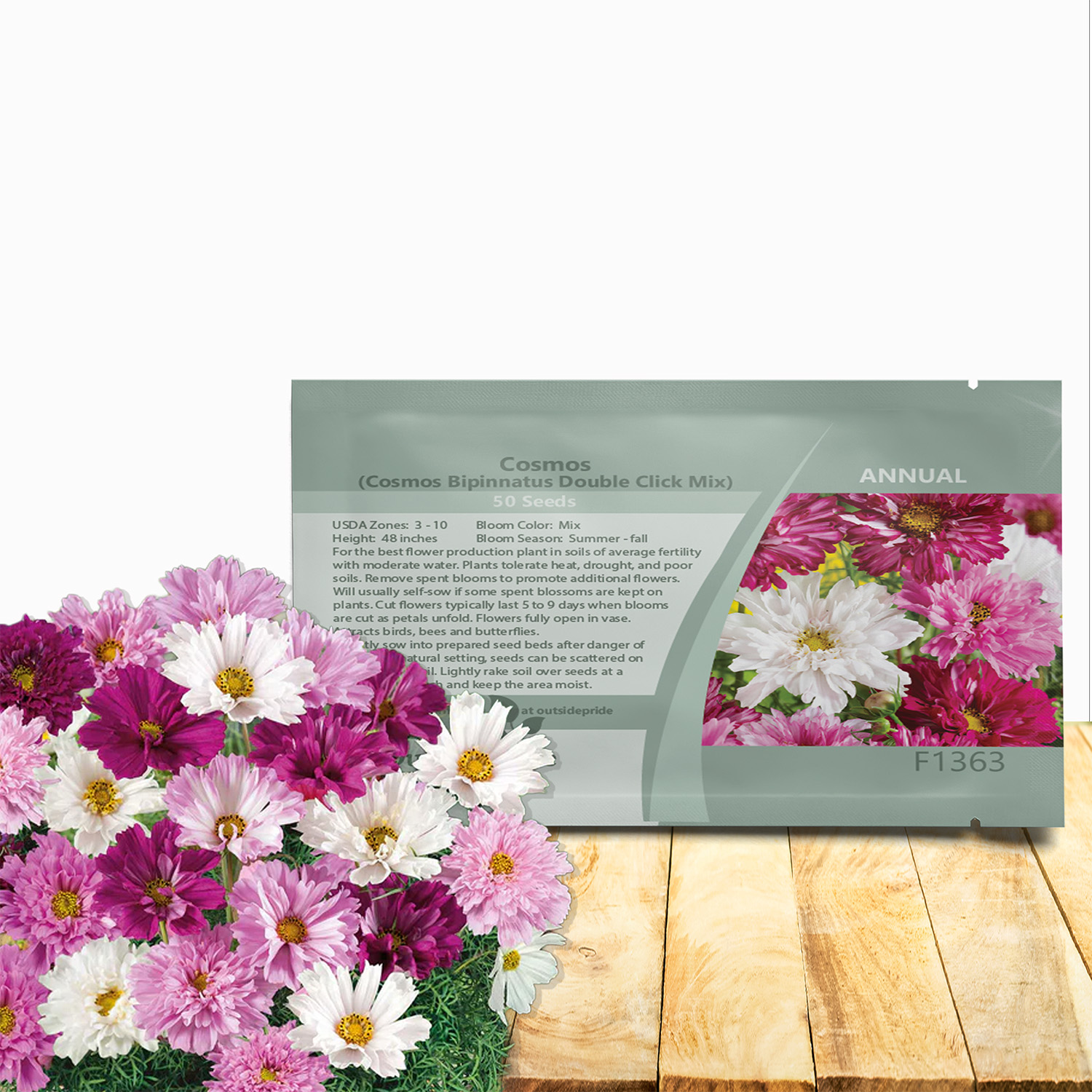 Cosmos Bipinnatus Double Click Seed Packet