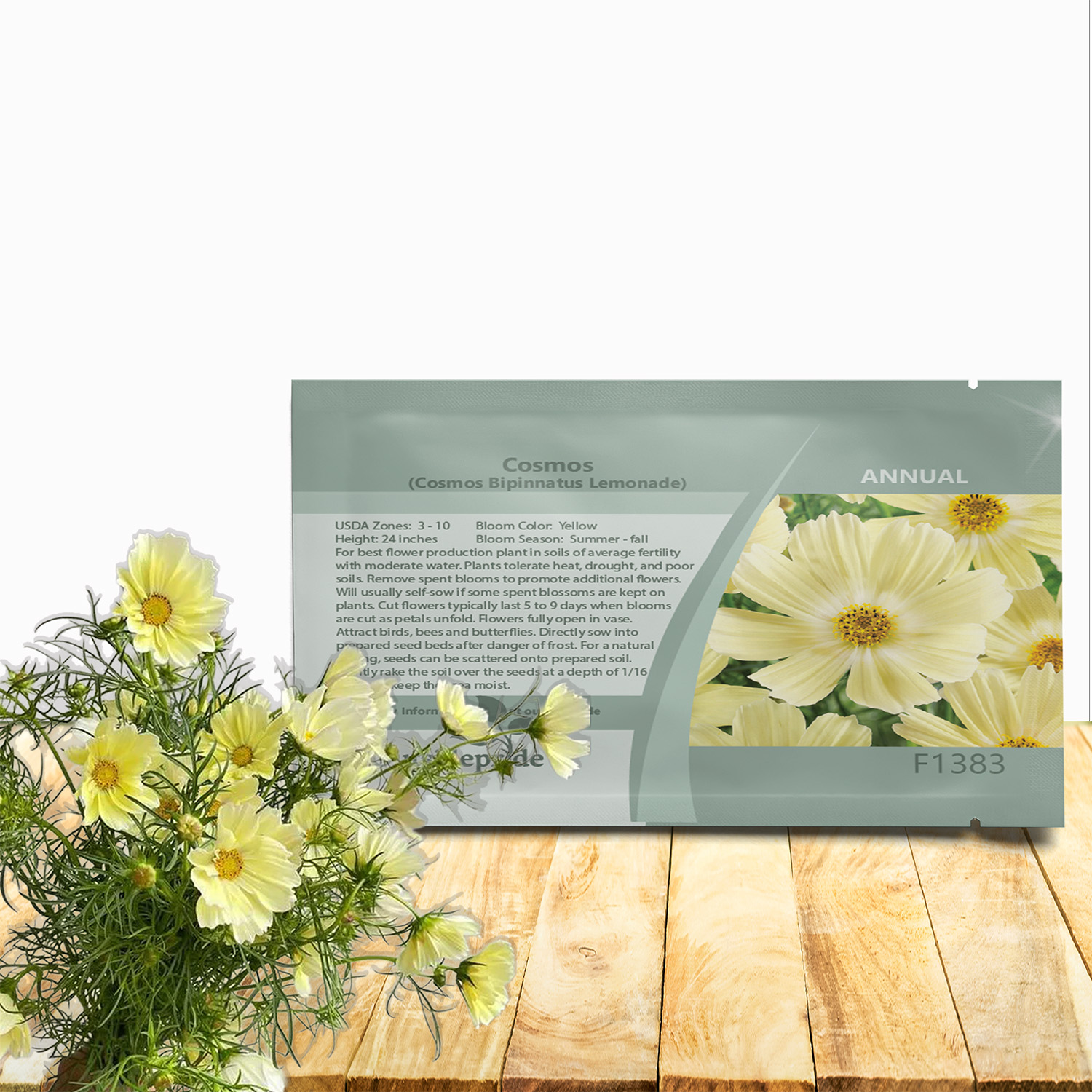 Cosmos Bipinnatus Lemonade Seed Packet